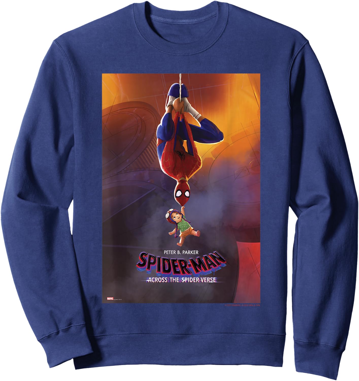 Marvel Spider-Man Across The Spider-Verse Part 1 Peter & May Sweatshirt - Sweatshirt | Navy
