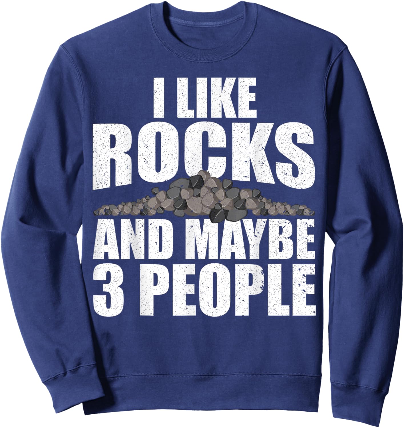 Rock Collector Women Rockhound Geology Rockhounding Sweatshirt - Sweatshirt | Navy