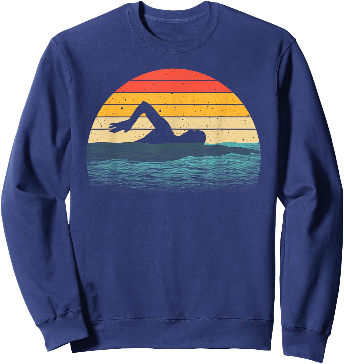 Funny Swimming Art Women Swim Coach Rescue Swimmer Sweatshirt - Sweatshirt | Navy