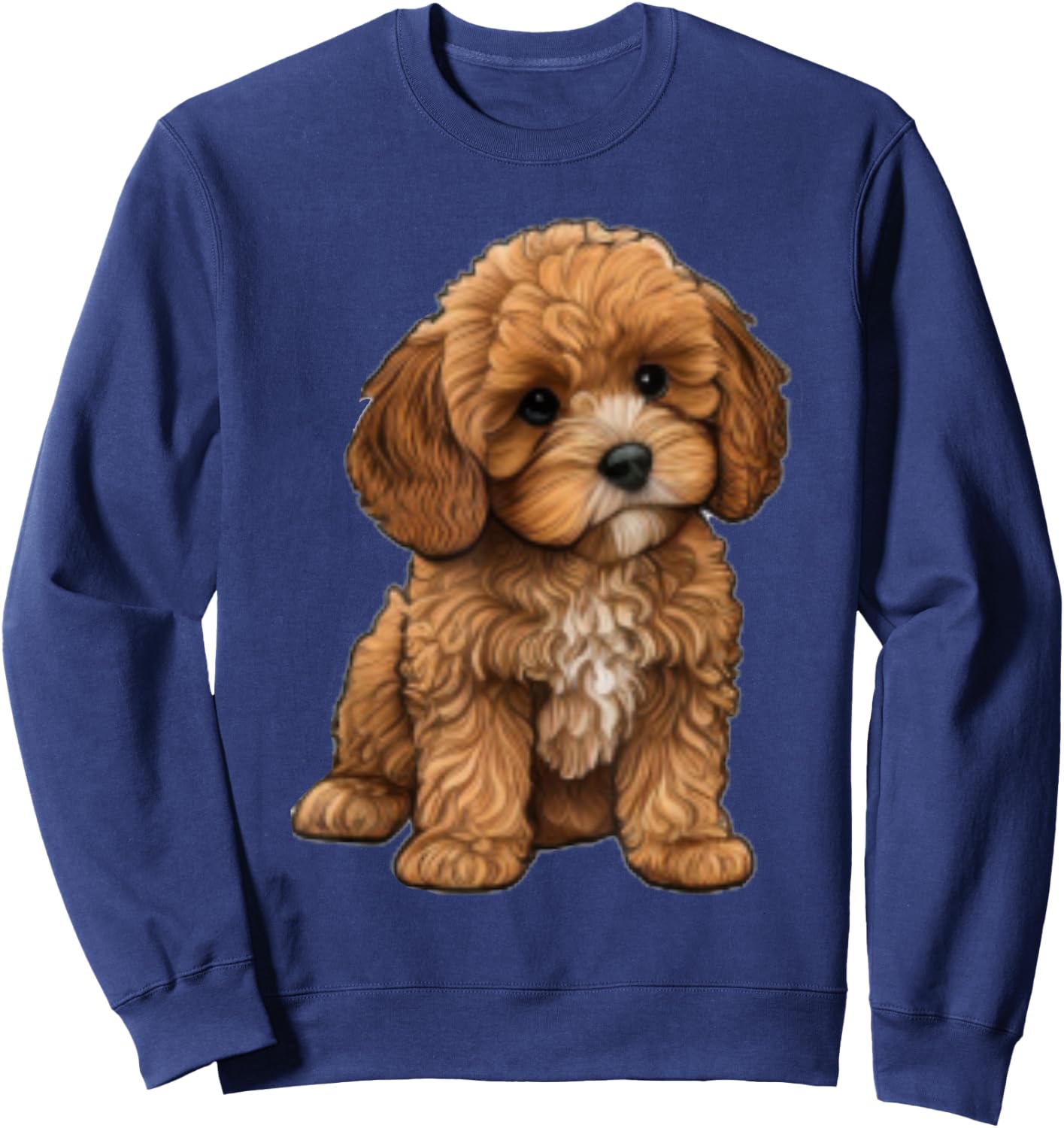 Cavapoo cavoodle cockapoo goldendoodle Pumpkin Thanksgiving Sweatshirt - Sweatshirt | Navy