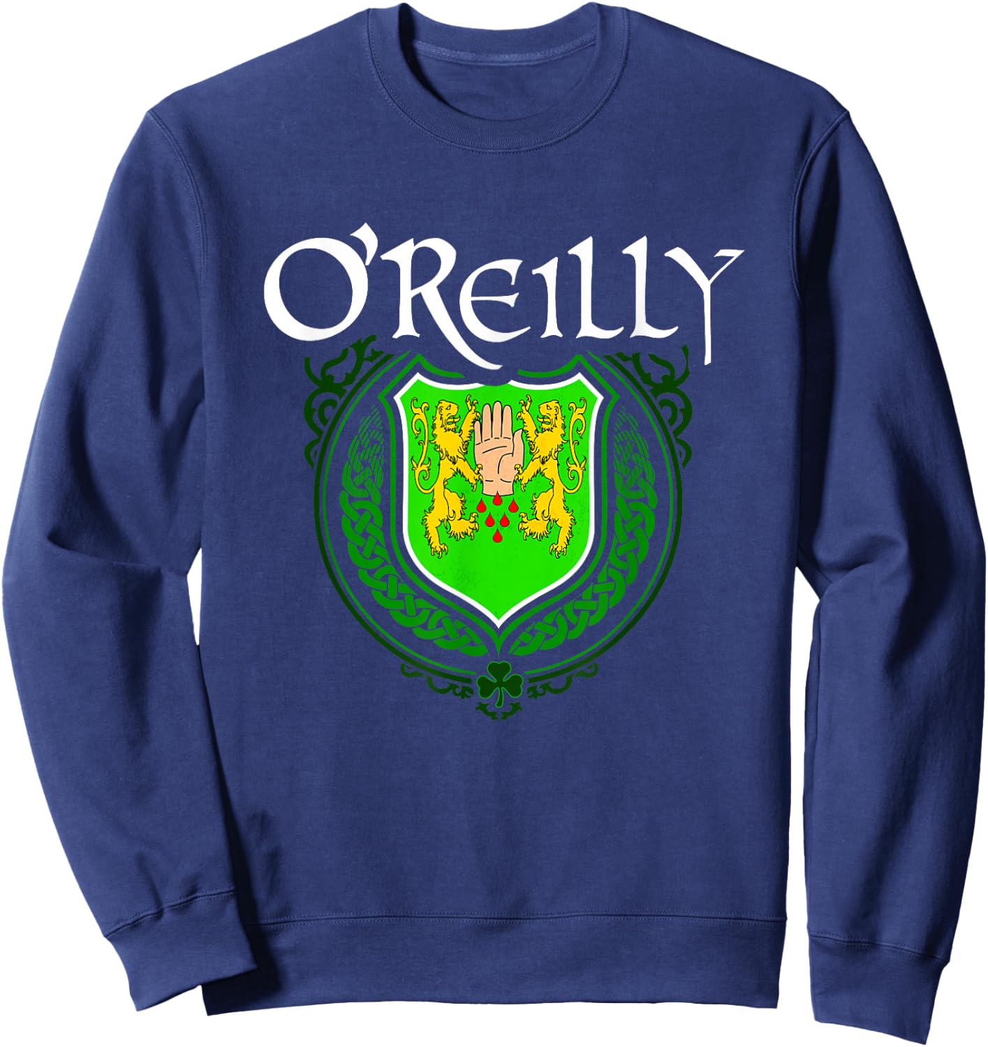 O'Reilly Surname Irish Clan Tartan Badge Ireland Sweatshirt - Sweatshirt | Navy