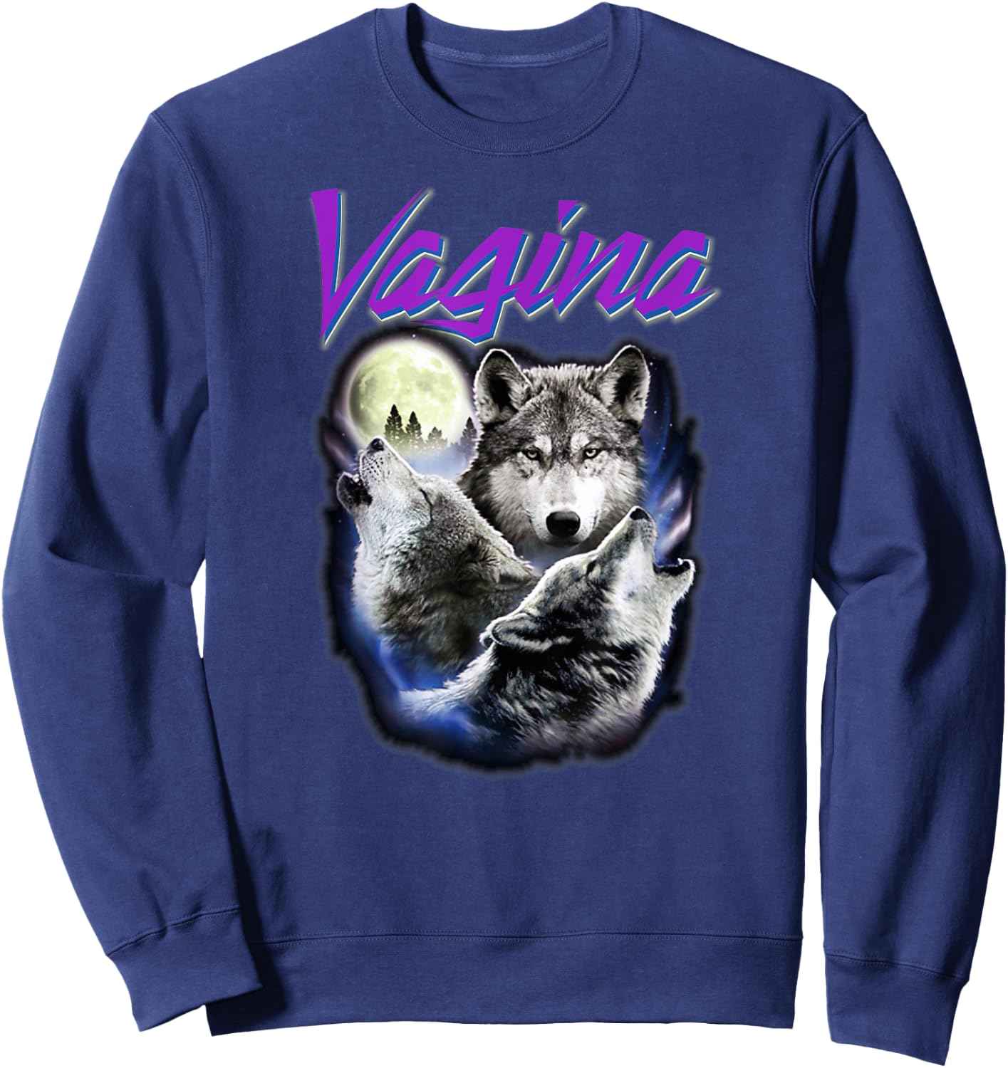 Vagina Wolf Sweatshirt - Sweatshirt | Navy