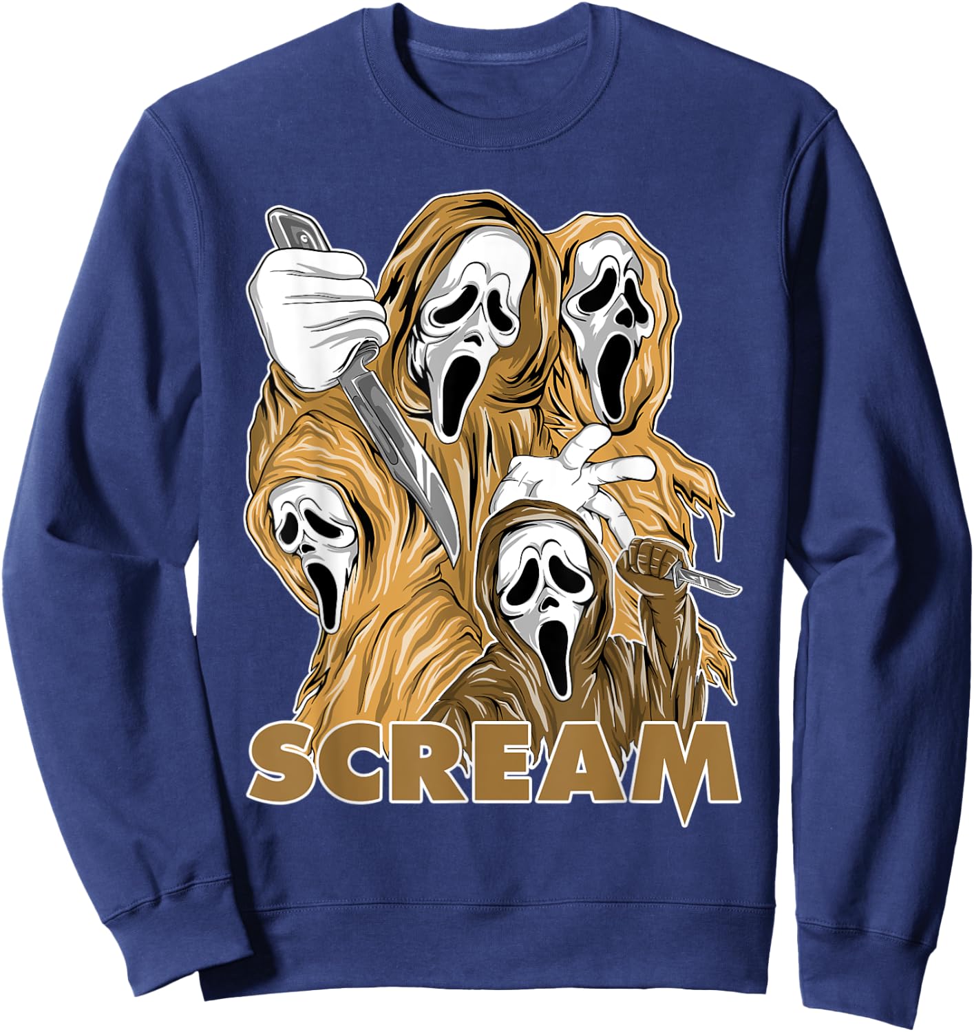 SCREAM Vintage 90s Halloween OG Heirloom 1s Matching Sweatshirt - Sweatshirt | Navy