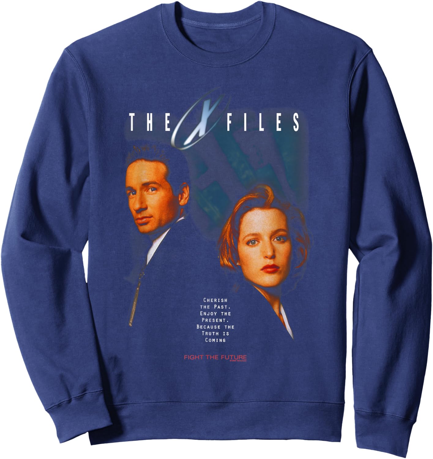 X-Files Vintage 90's Poster Sweatshirt - Sweatshirt | Navy