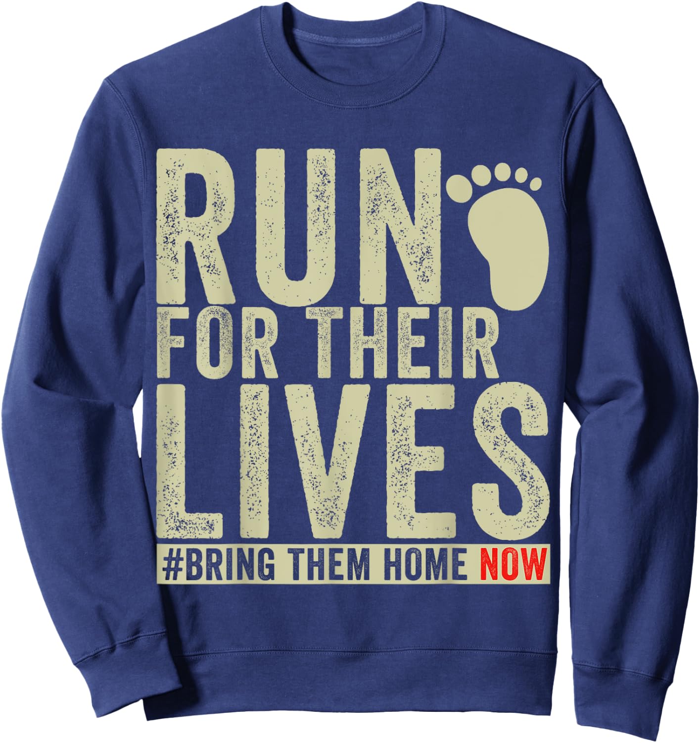 Run for Their Lives Sweatshirt - Sweatshirt | Navy