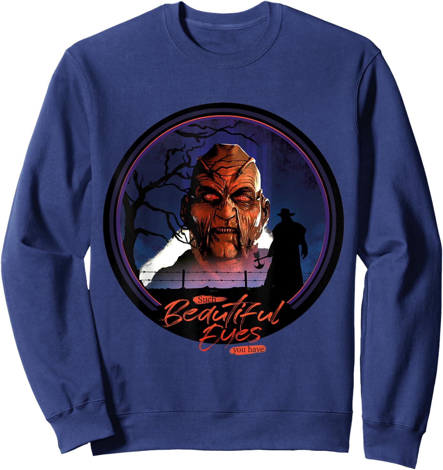 Jeepers Creepers Beautiful Eyes Sweatshirt - Sweatshirt | Navy