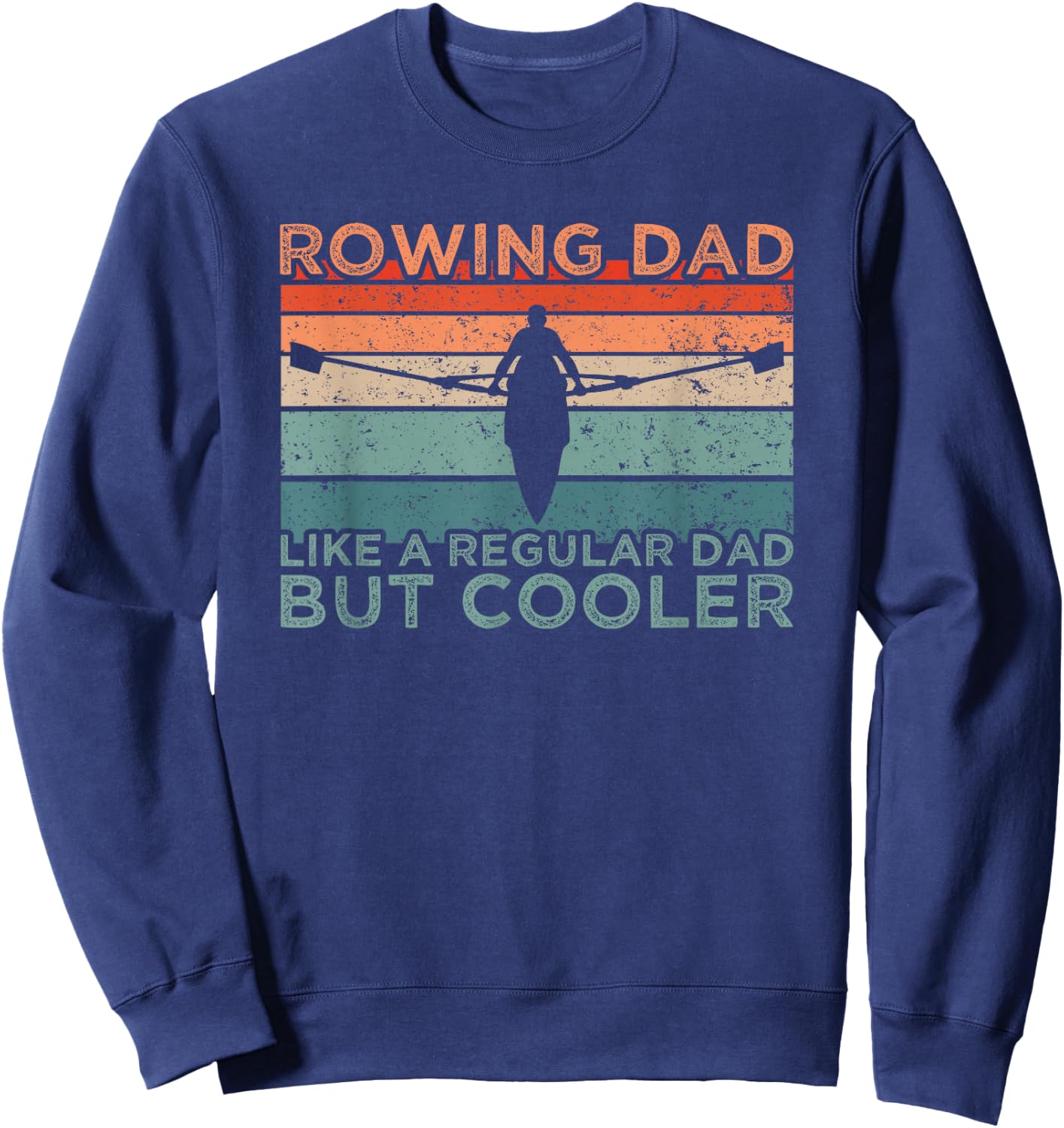 Round Rowing Dad Rudder Sweatshirt - Sweatshirt | Navy