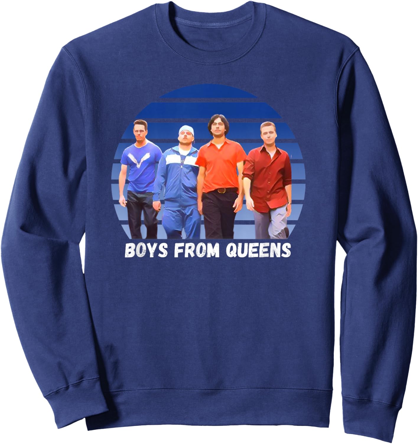 Entourage, Classic Funny Television, Boys From Queens Shirt Sweatshirt - Sweatshirt | Navy