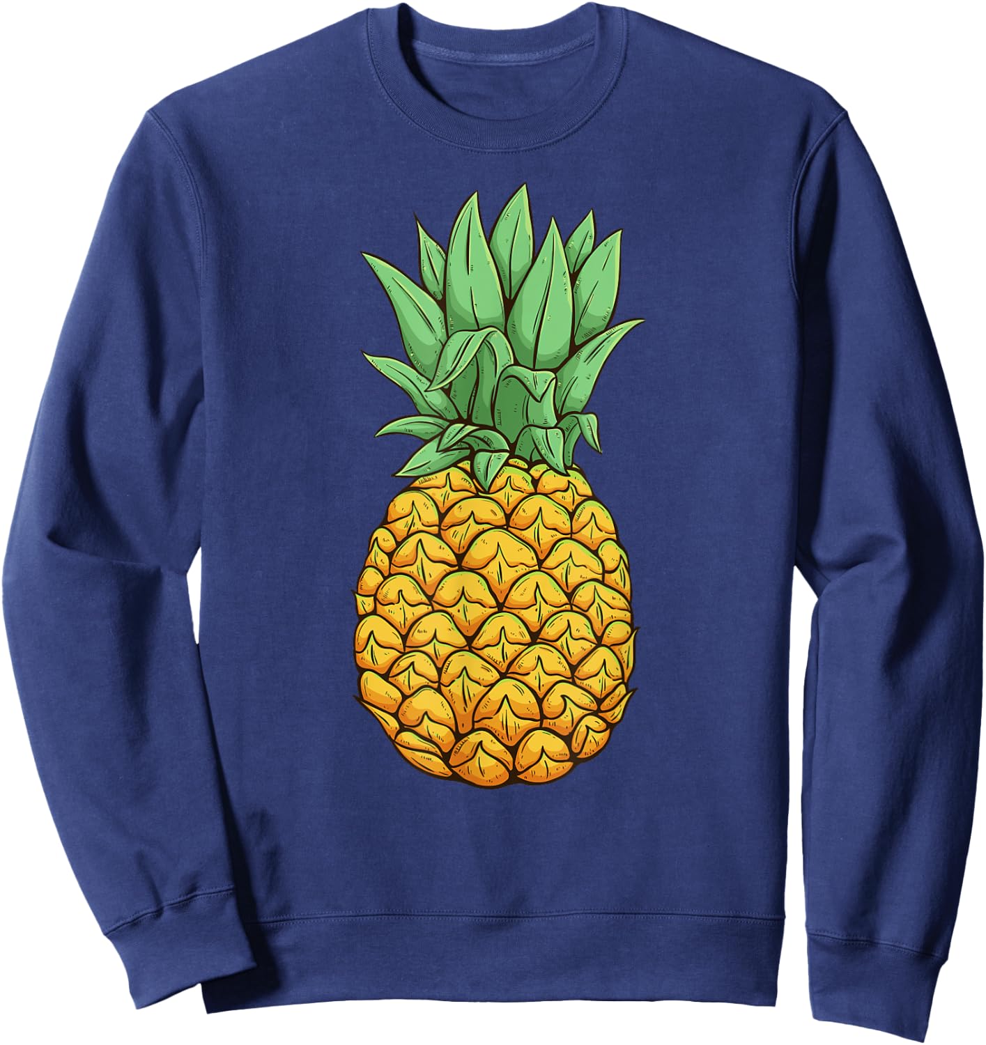 Love Pineapple Halloween Fruit Costume Pineapple Team Sweatshirt - Sweatshirt | Navy