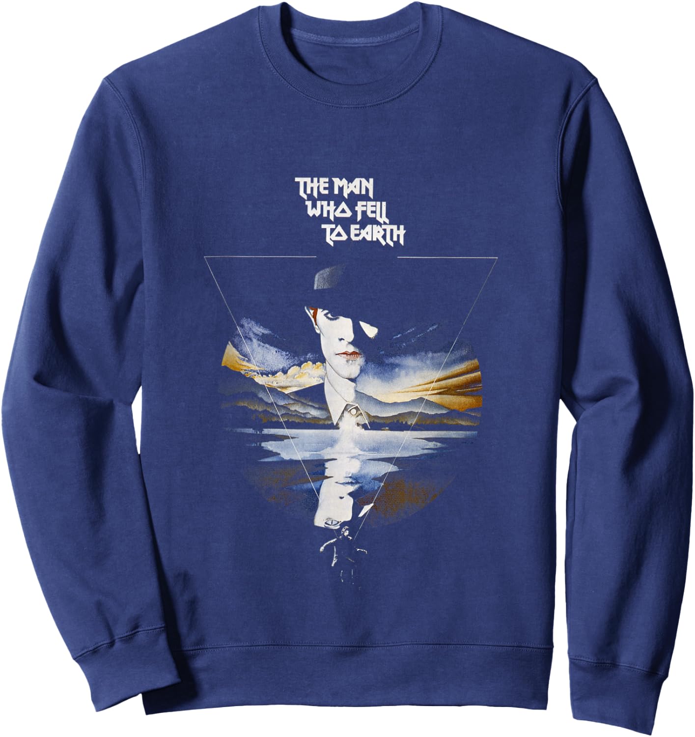 The Man Who Fell To Earth Theatrical Poster Sweatshirt - Sweatshirt | Navy