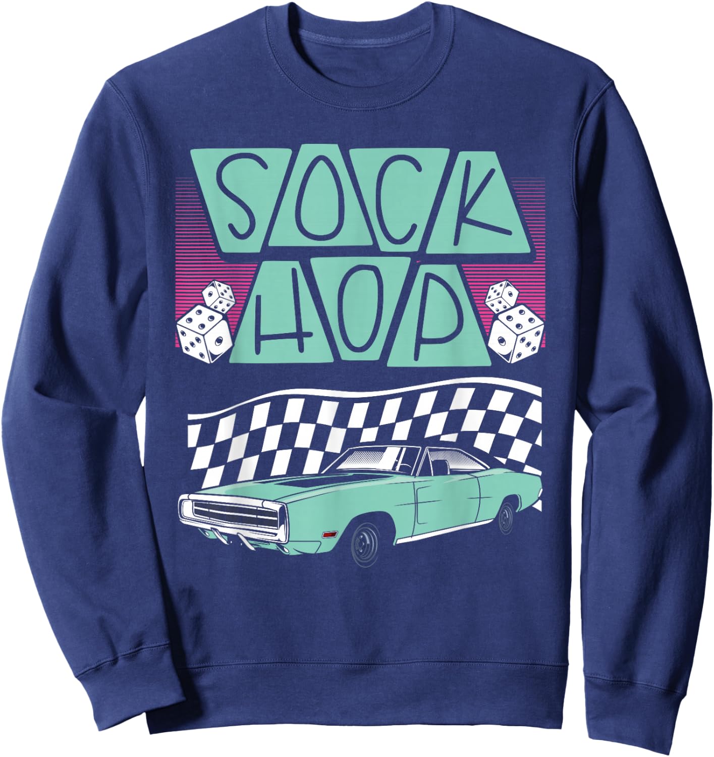 Sock Hop 50S Sock Hop Sweatshirt - Sweatshirt | Navy