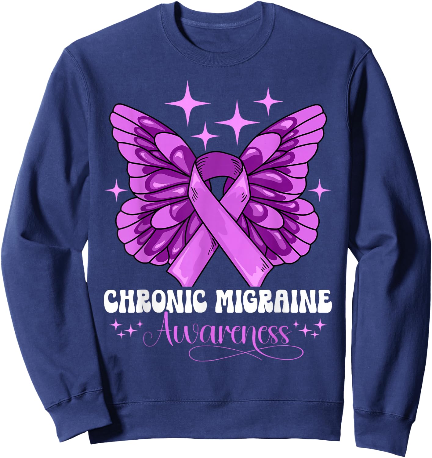 Chronic Migraine Awareness Sweatshirt - Sweatshirt | Navy