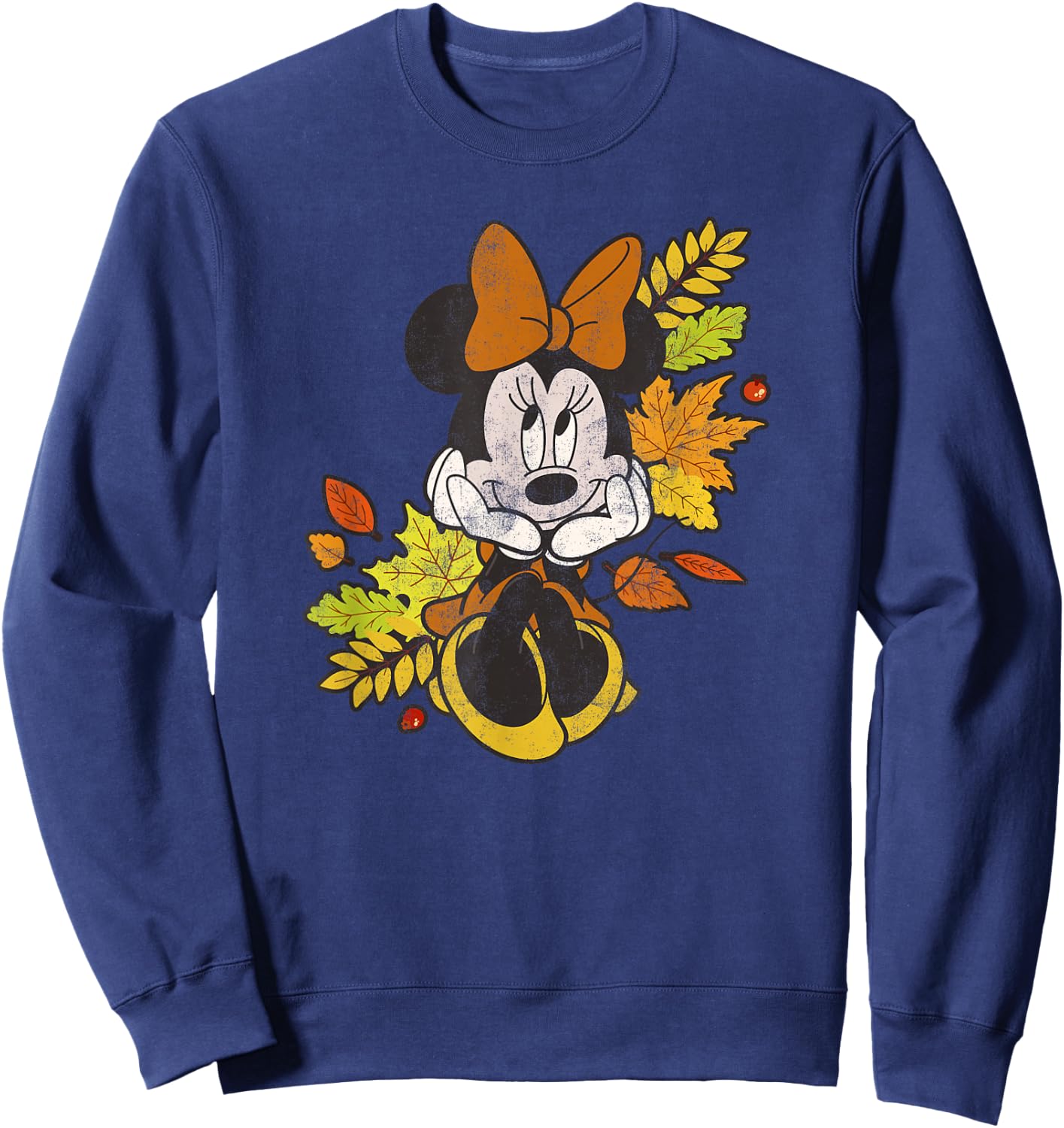 Disney Mickey and Friends Autumn Leaves Minnie Mouse Sweatshirt - Sweatshirt | Navy