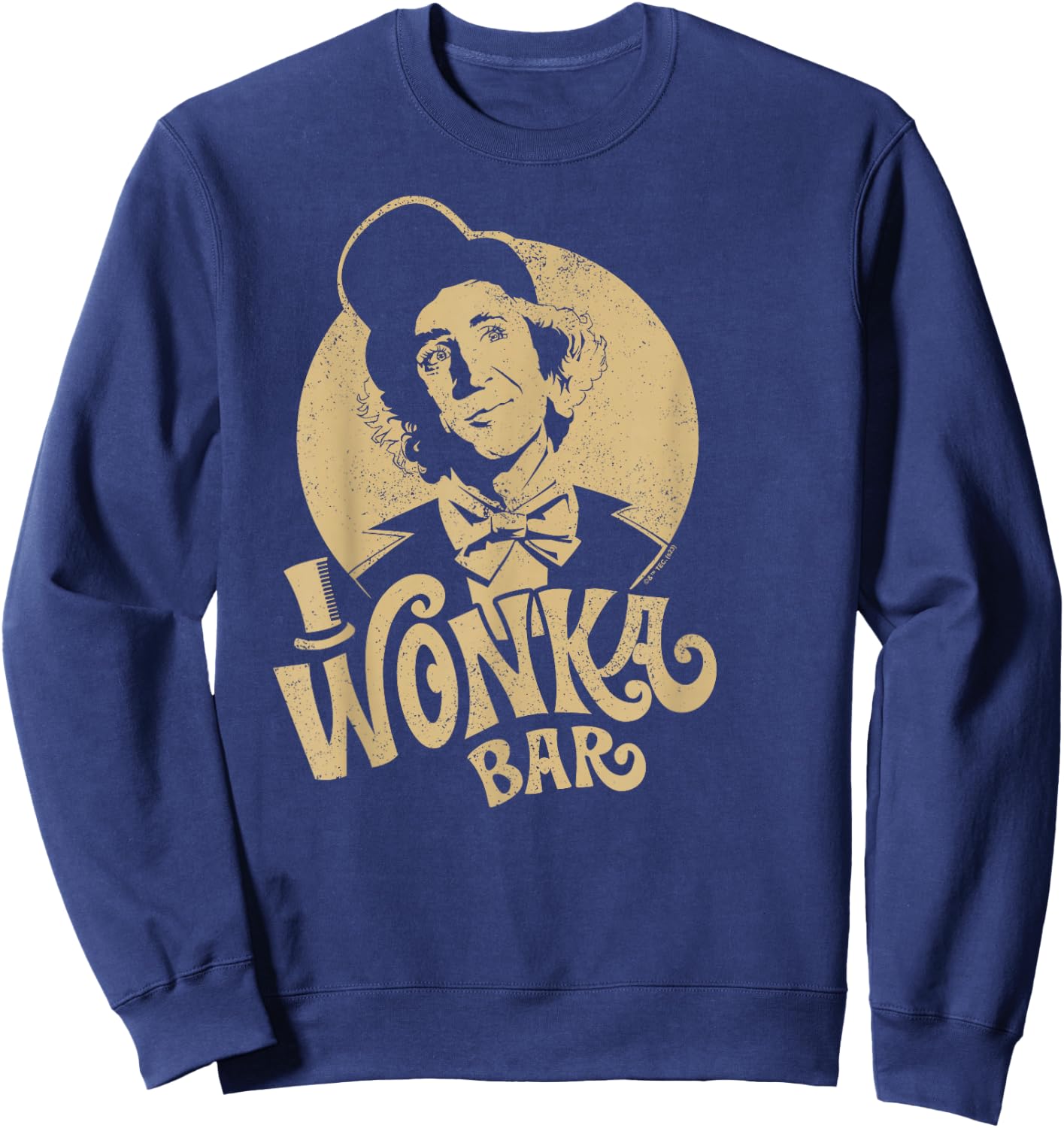Willy Wonka & The Chocolate Factory - Wonka Bar One Color Sweatshirt - Sweatshirt | Navy