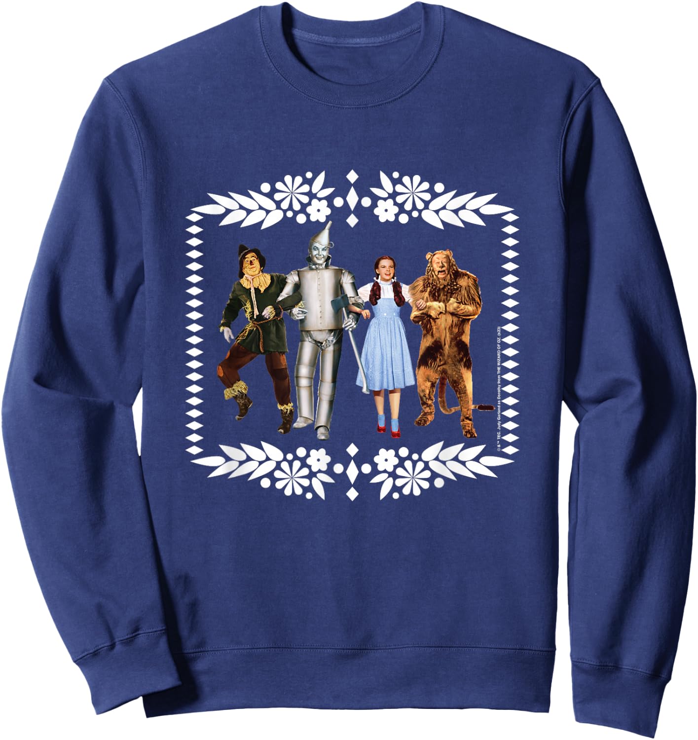 The Wizard of Oz - OZ Group White Border Sweatshirt - Sweatshirt | Navy