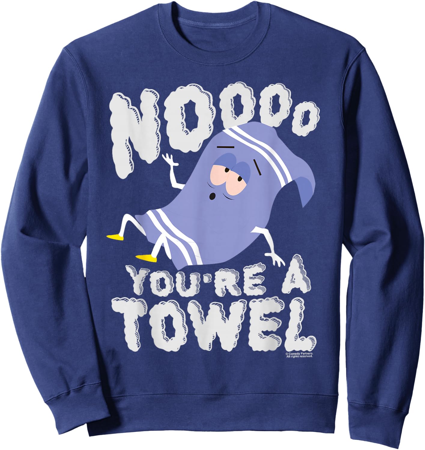 South Park Towlie Noooo You're a Towel Sweatshirt - Sweatshirt | Navy