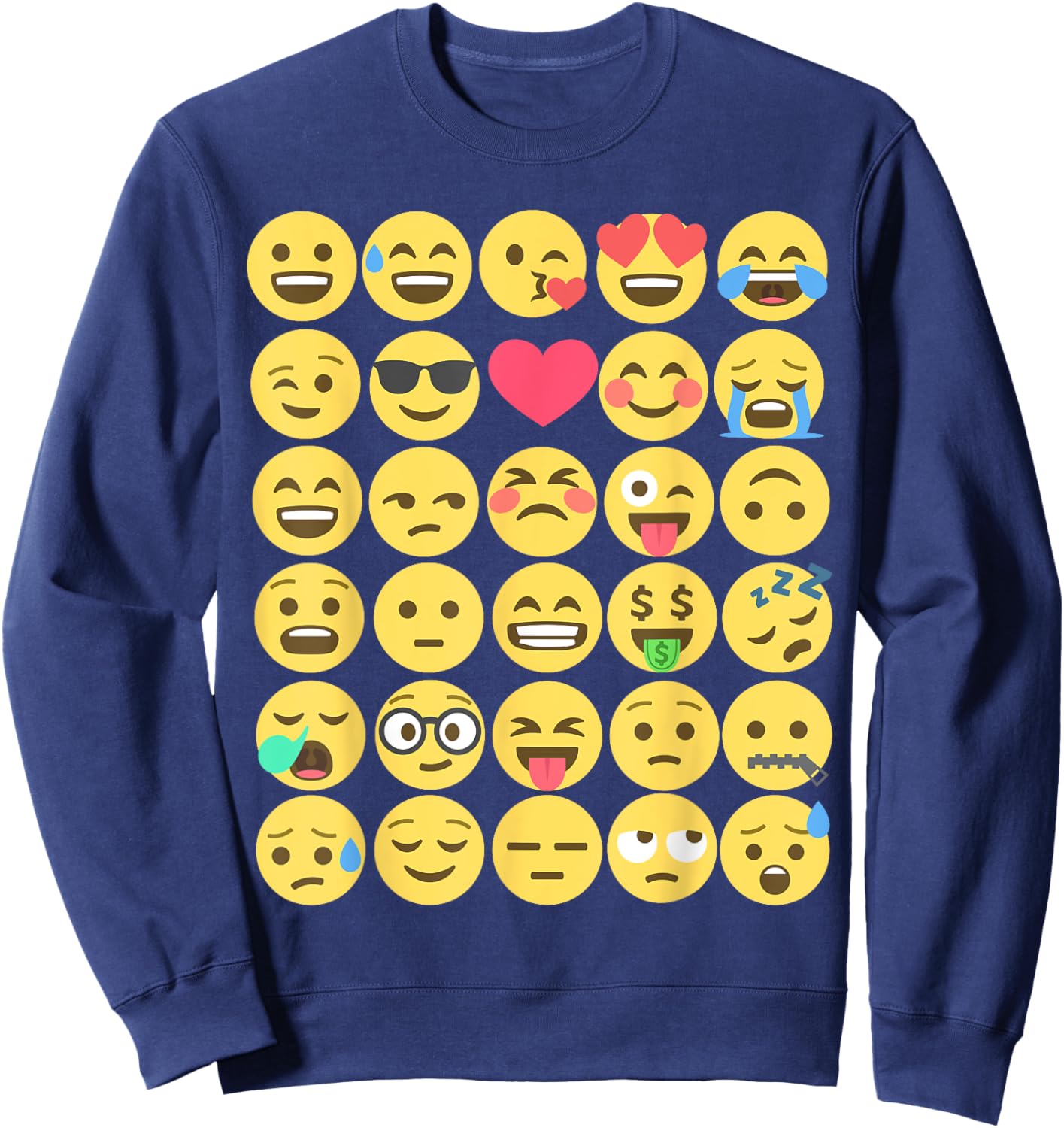 Emoticon set Sweatshirt - Sweatshirt | Navy