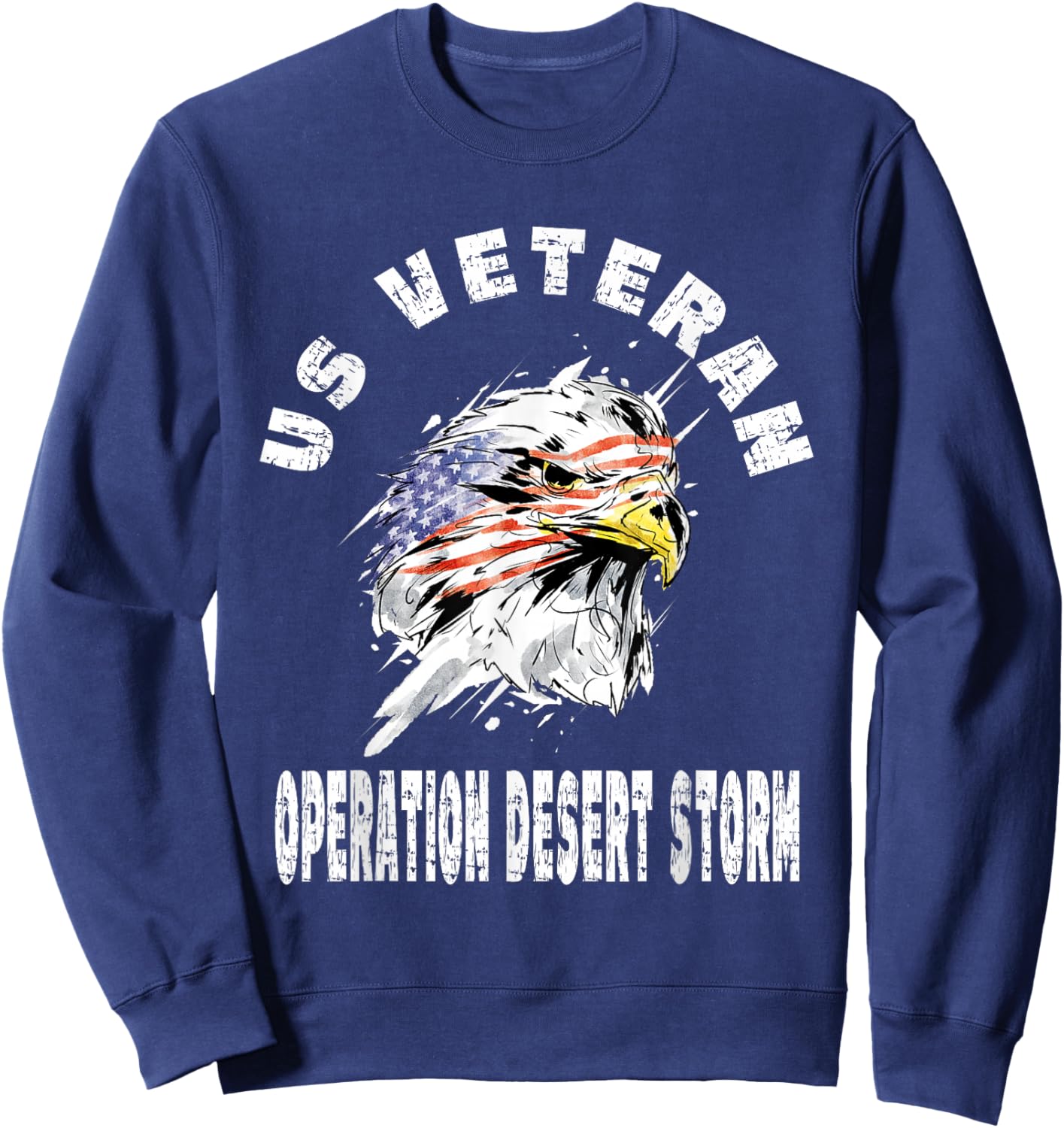 US Veteran Operation Desert Storm - Military War Campaign Sweatshirt - Sweatshirt | Navy