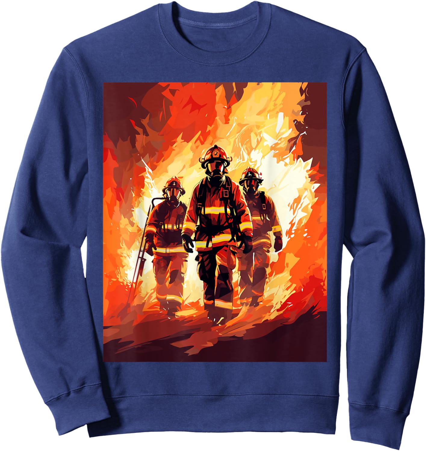 Firefighter Squad - Firefighter & Fireman Sweatshirt - Sweatshirt | Navy