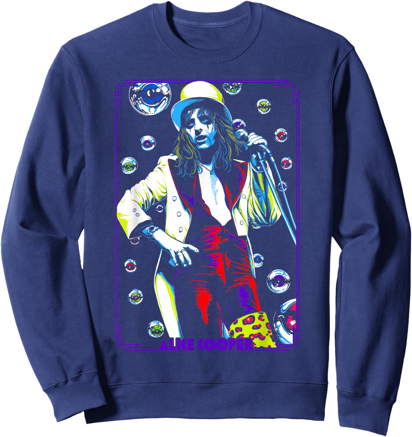 Alice Cooper – Bubble Alice Sweatshirt - Sweatshirt | Navy