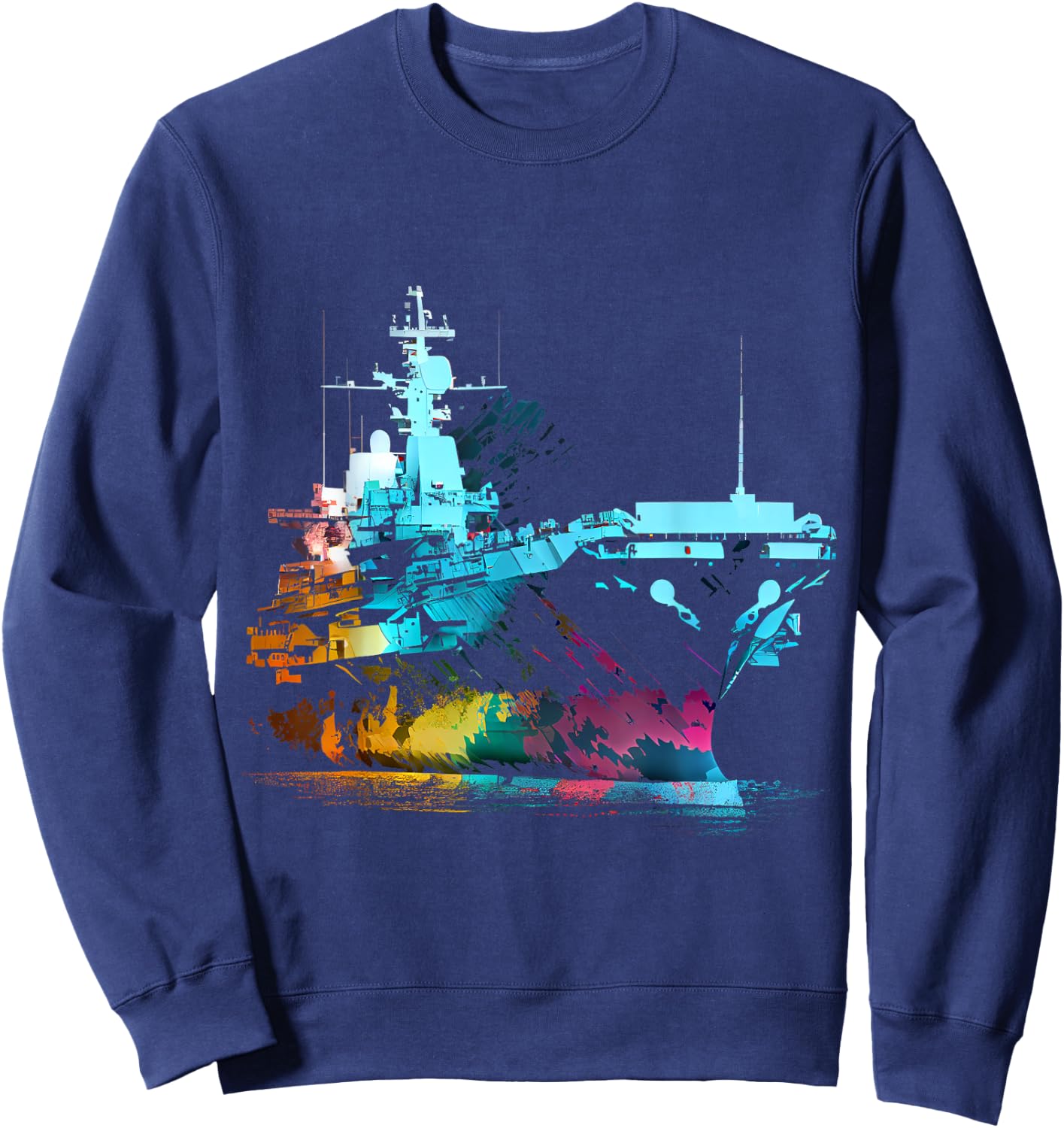 Aircraft carrier USA military captain American ship captain Sweatshirt - Sweatshirt | Navy