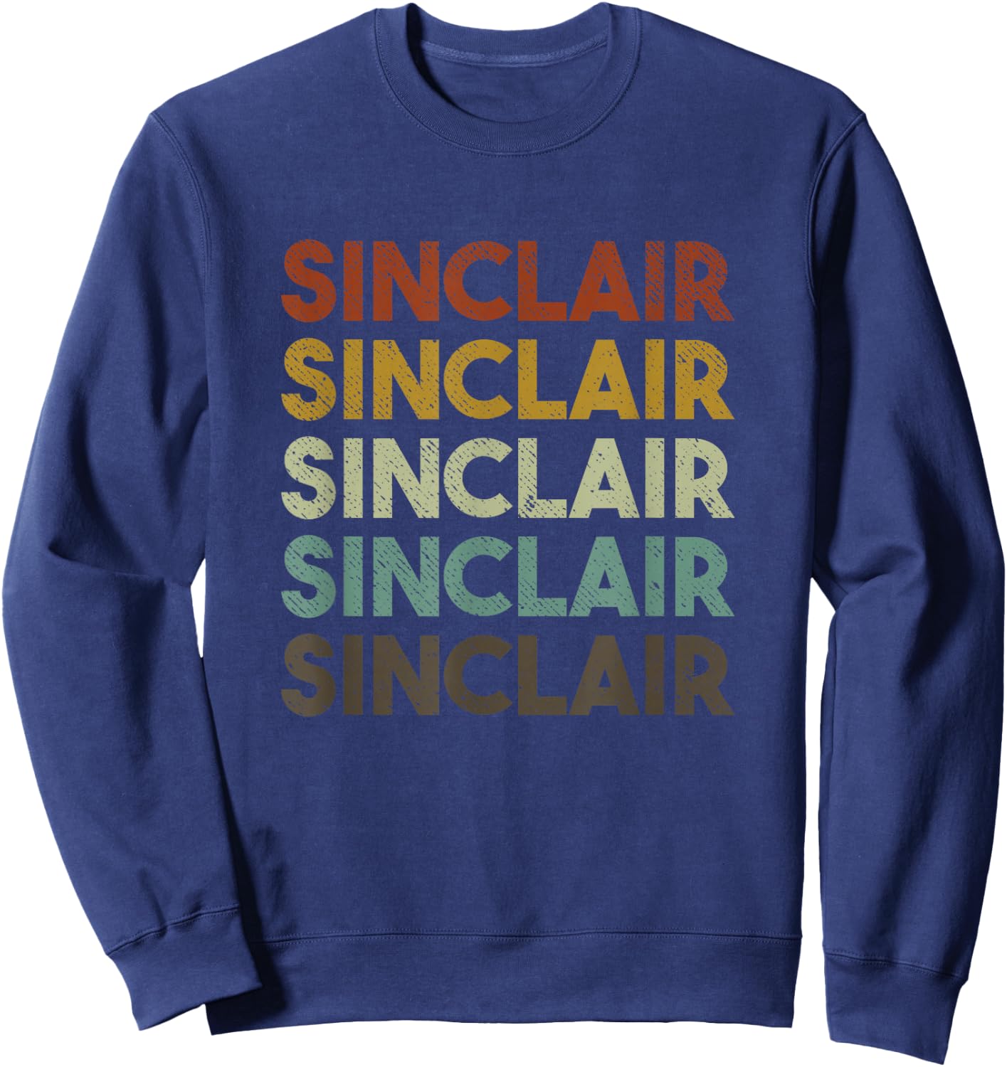 Sinclair Vintage 80s Retro Style Sweatshirt - Sweatshirt | Navy