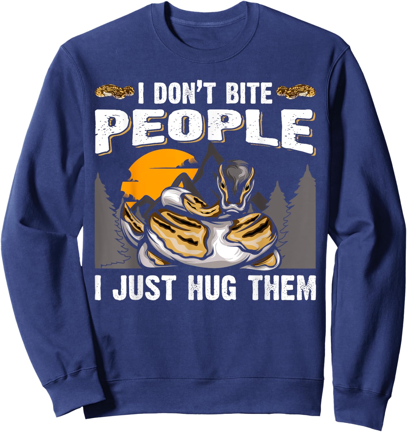 Snake Banana Ball Python Sweatshirt - Sweatshirt | Navy