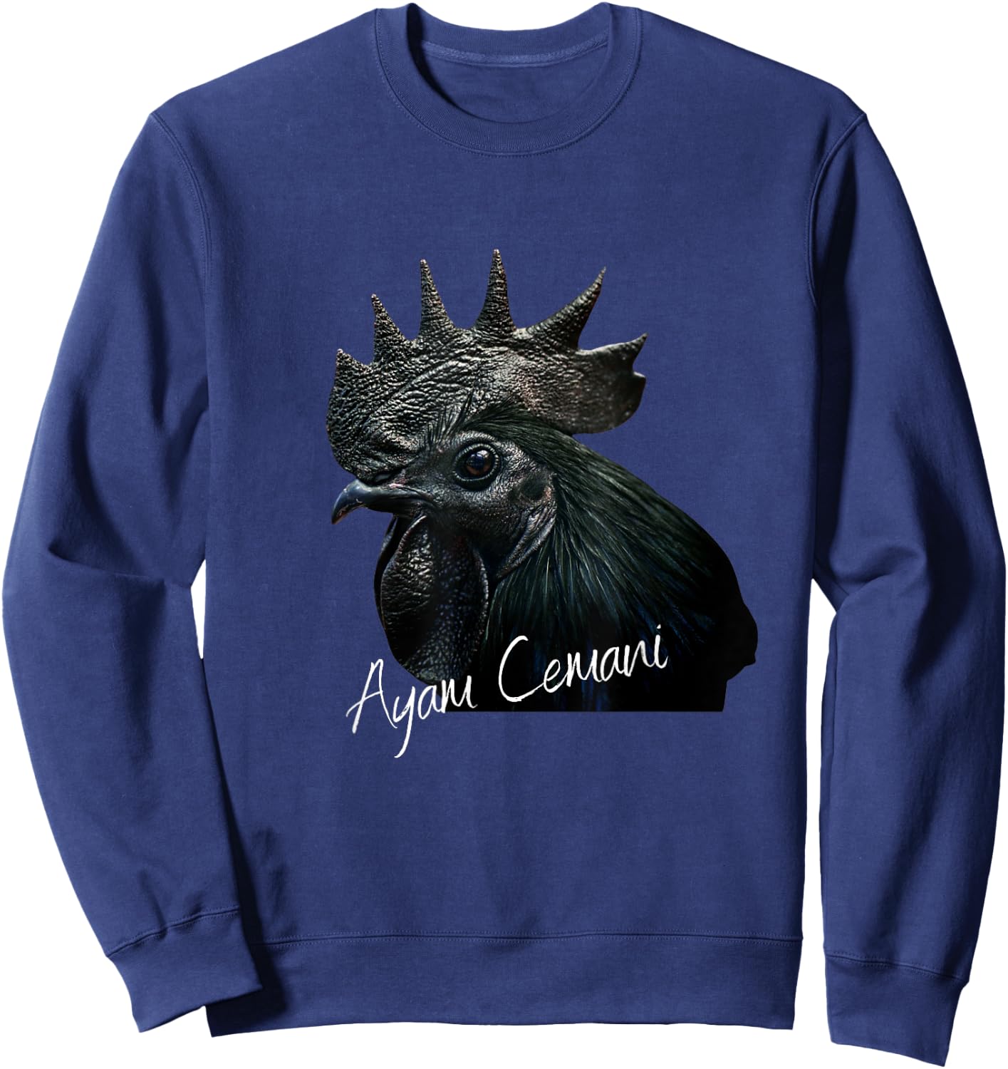 Ayam Cemani Black Chicken Keeper Sweatshirt - Sweatshirt | Navy