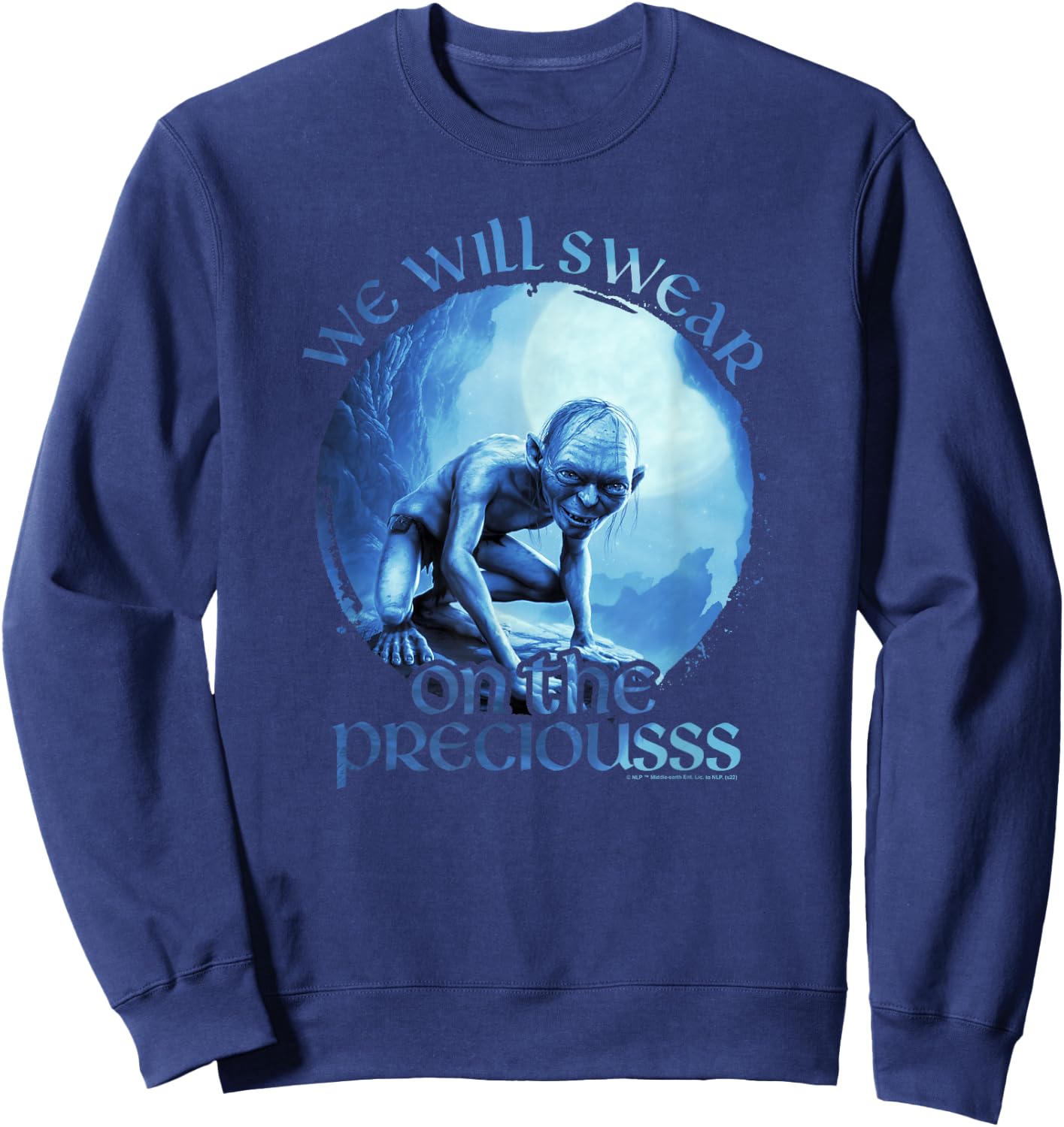 The Lord Of The Rings Gollum Swear On The Precious Sweatshirt - Sweatshirt | Navy
