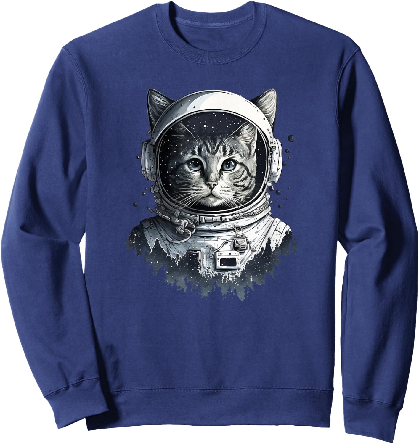 Space Astronaut Cat - Space Cat Sweatshirt - Sweatshirt | Navy
