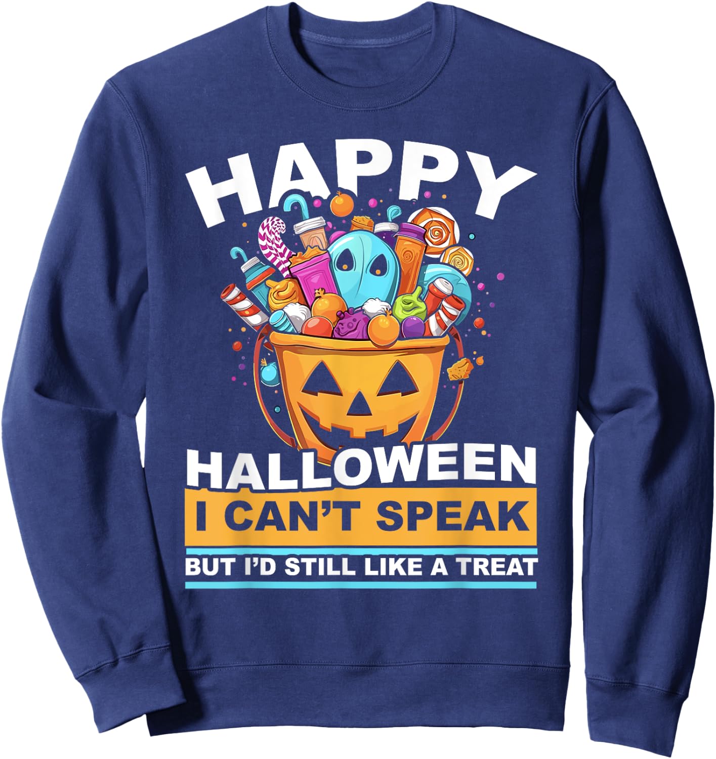Autism Halloween Puzzle Trick Or Treat Autism Awareness Sweatshirt - Sweatshirt | Navy