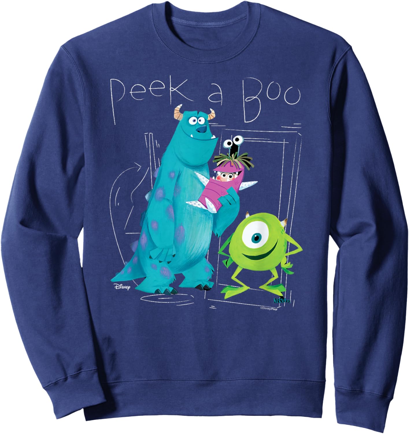 Monsters Inc - Peek A Boo Sweatshirt - Sweatshirt | Navy