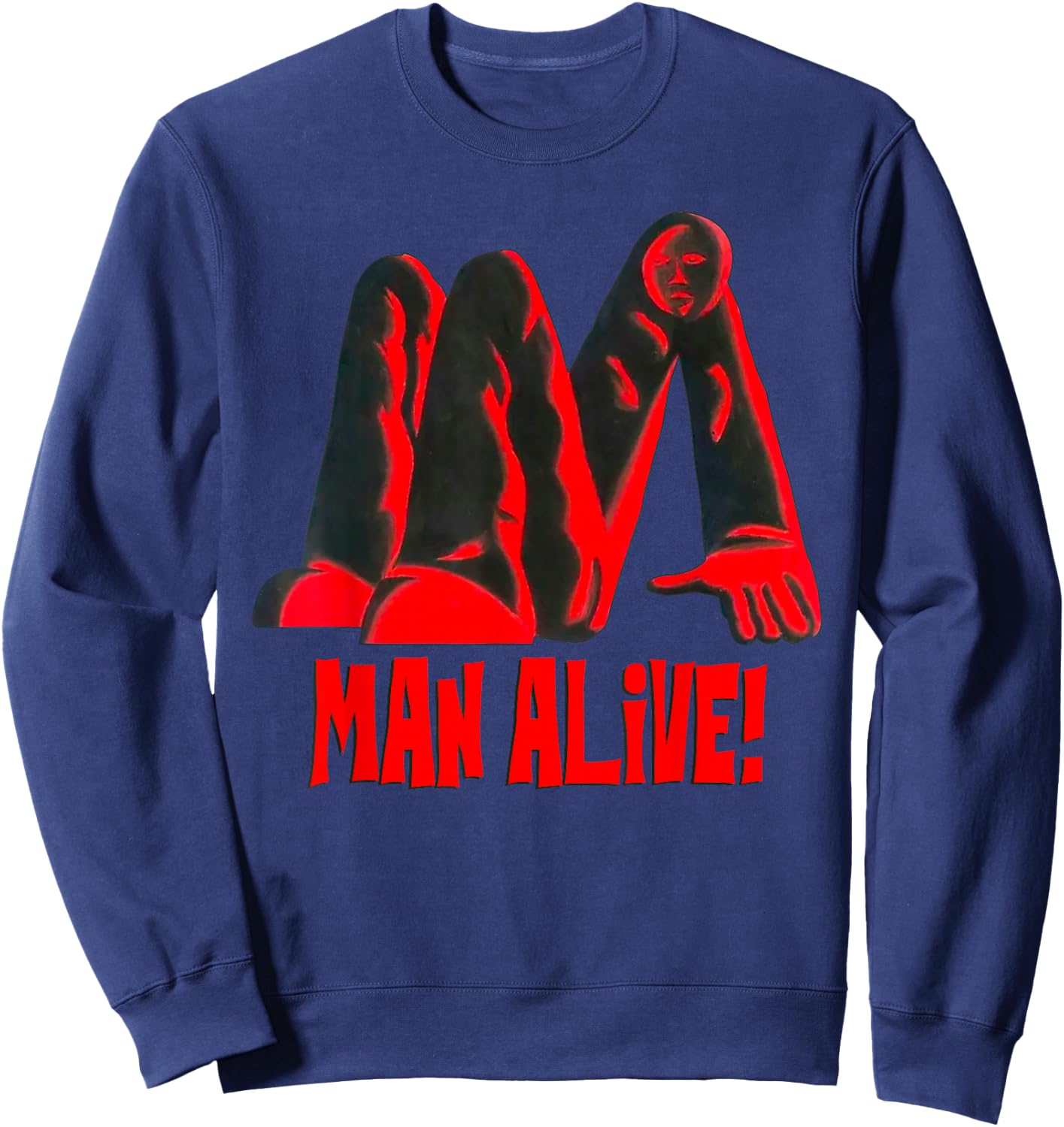 King Krule Man Alive Funny Sweatshirt - Sweatshirt | Navy
