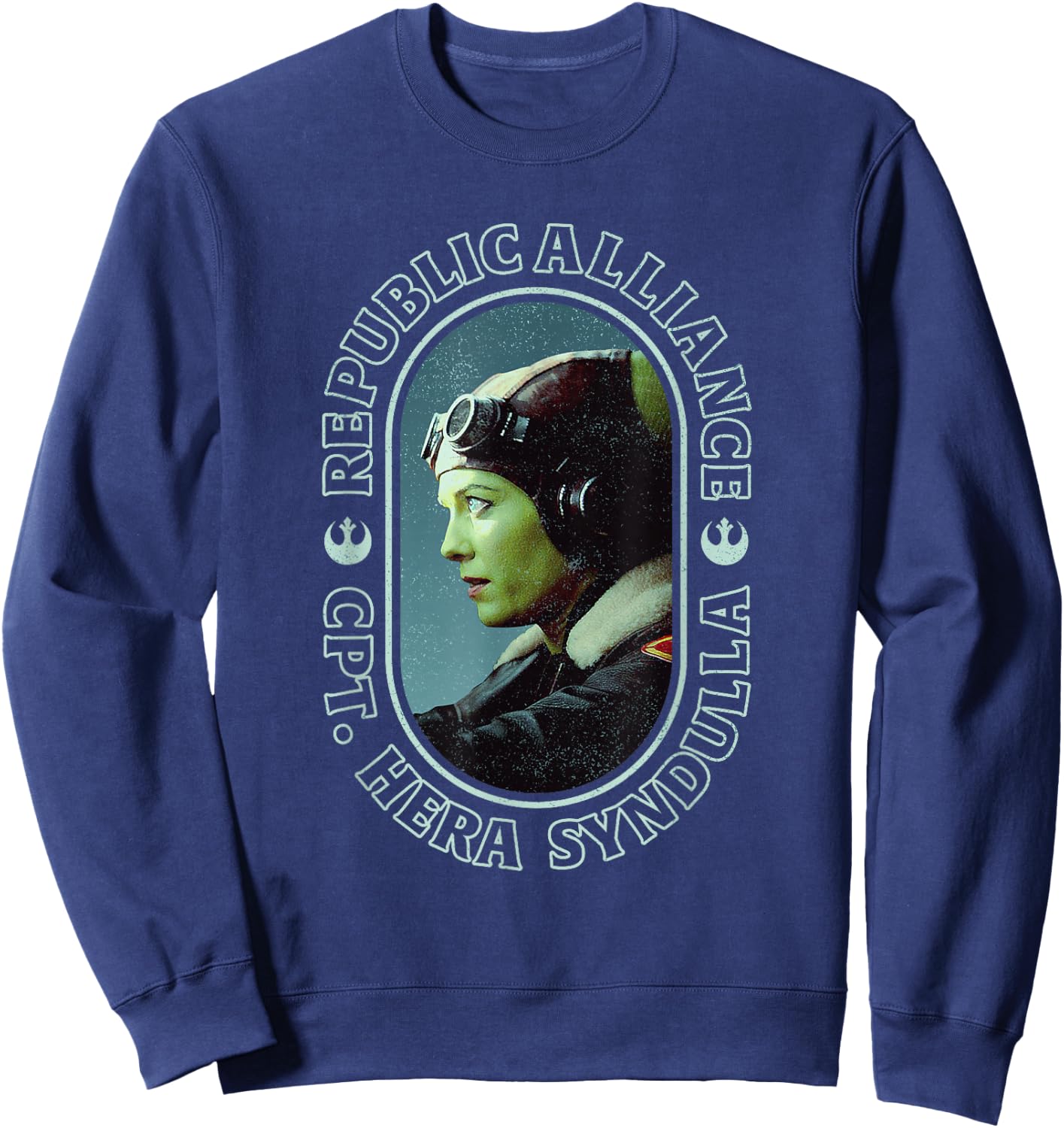 Star Wars: Ahsoka Captain Hera Syndulla Oval Portrait Sweatshirt - Sweatshirt | Navy