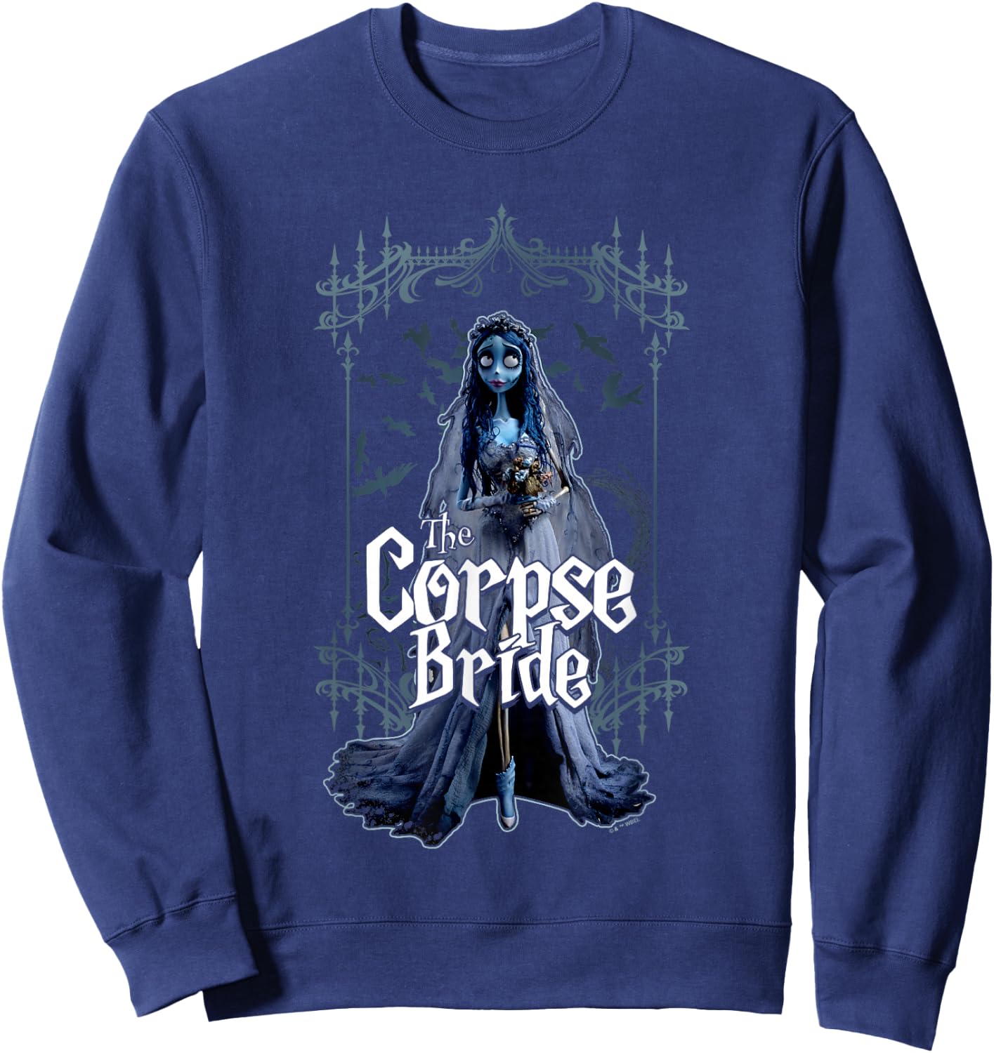 Corpse Bride Emily The Corpse Bride Scary Frame Portrait Sweatshirt - Sweatshirt | Navy