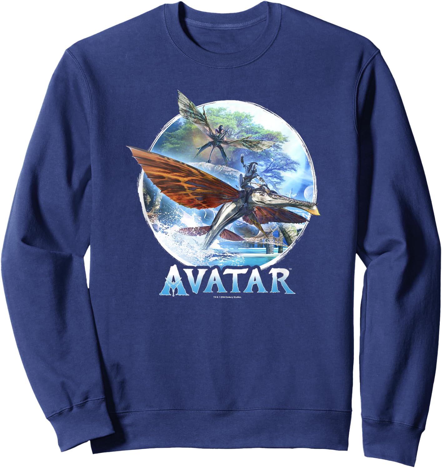 Avatar: The Way of Water Banshee Flight Water Circle Sweatshirt - Sweatshirt | Navy