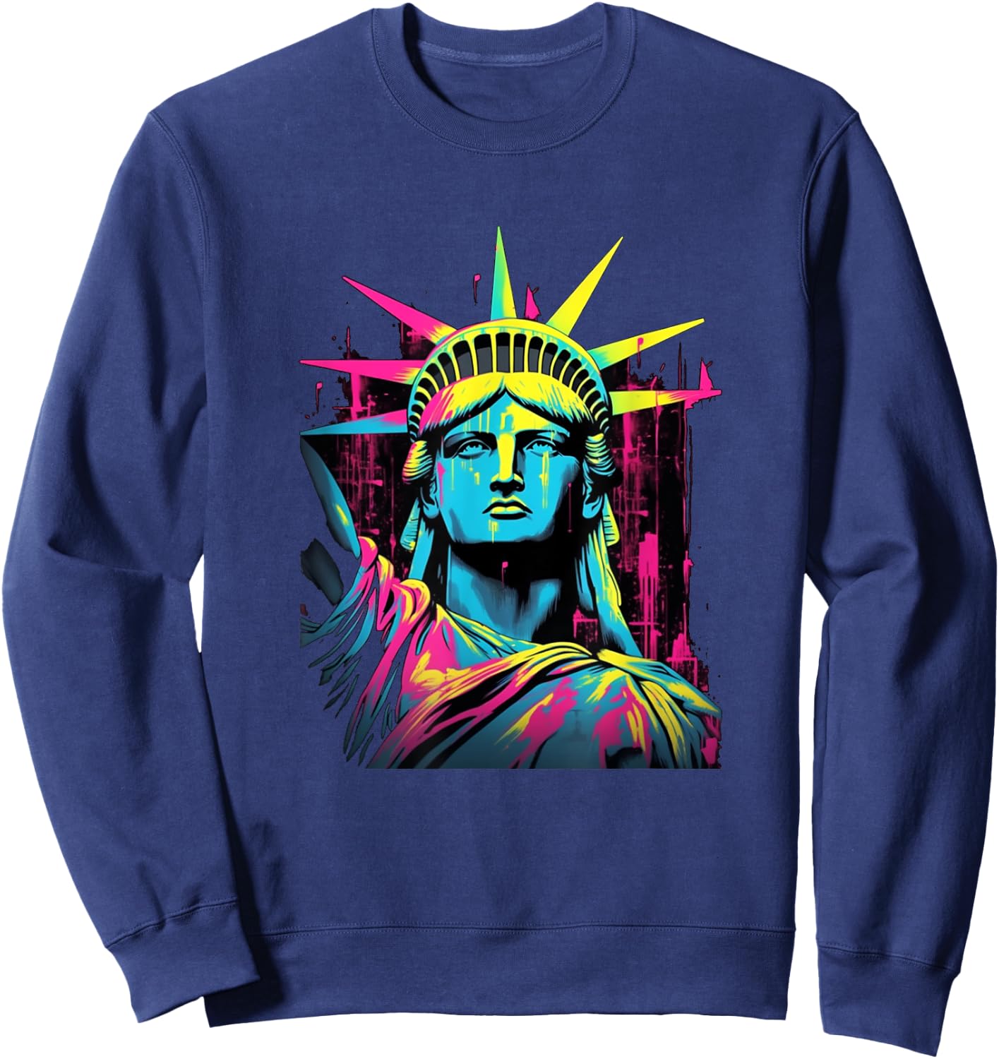 Statue Of Liberty in New York NYC Sweatshirt - Sweatshirt | Navy