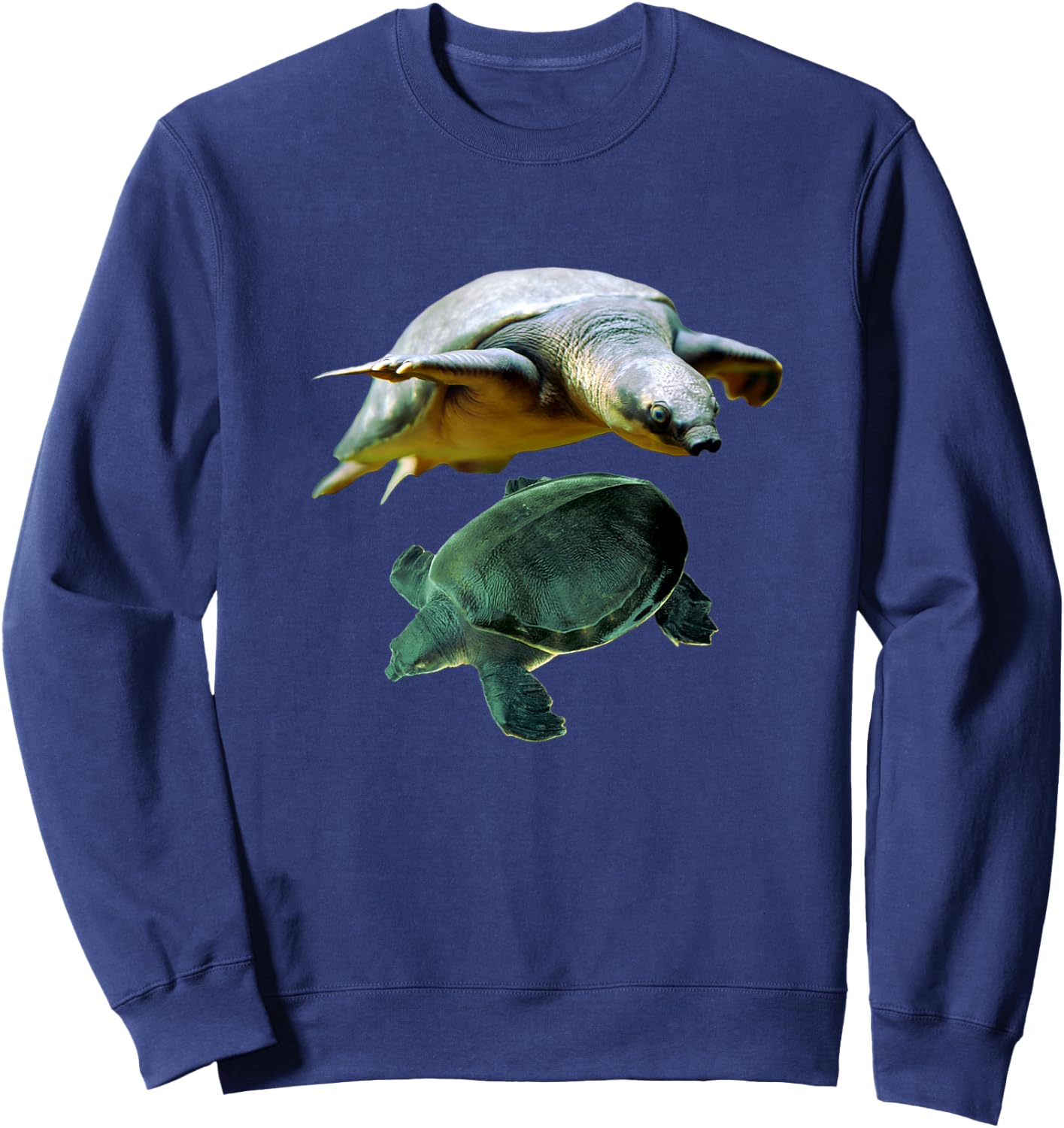 Australian Fly River Turtle Pig Nosed Turtle Lovers Sweatshirt - Sweatshirt | Navy