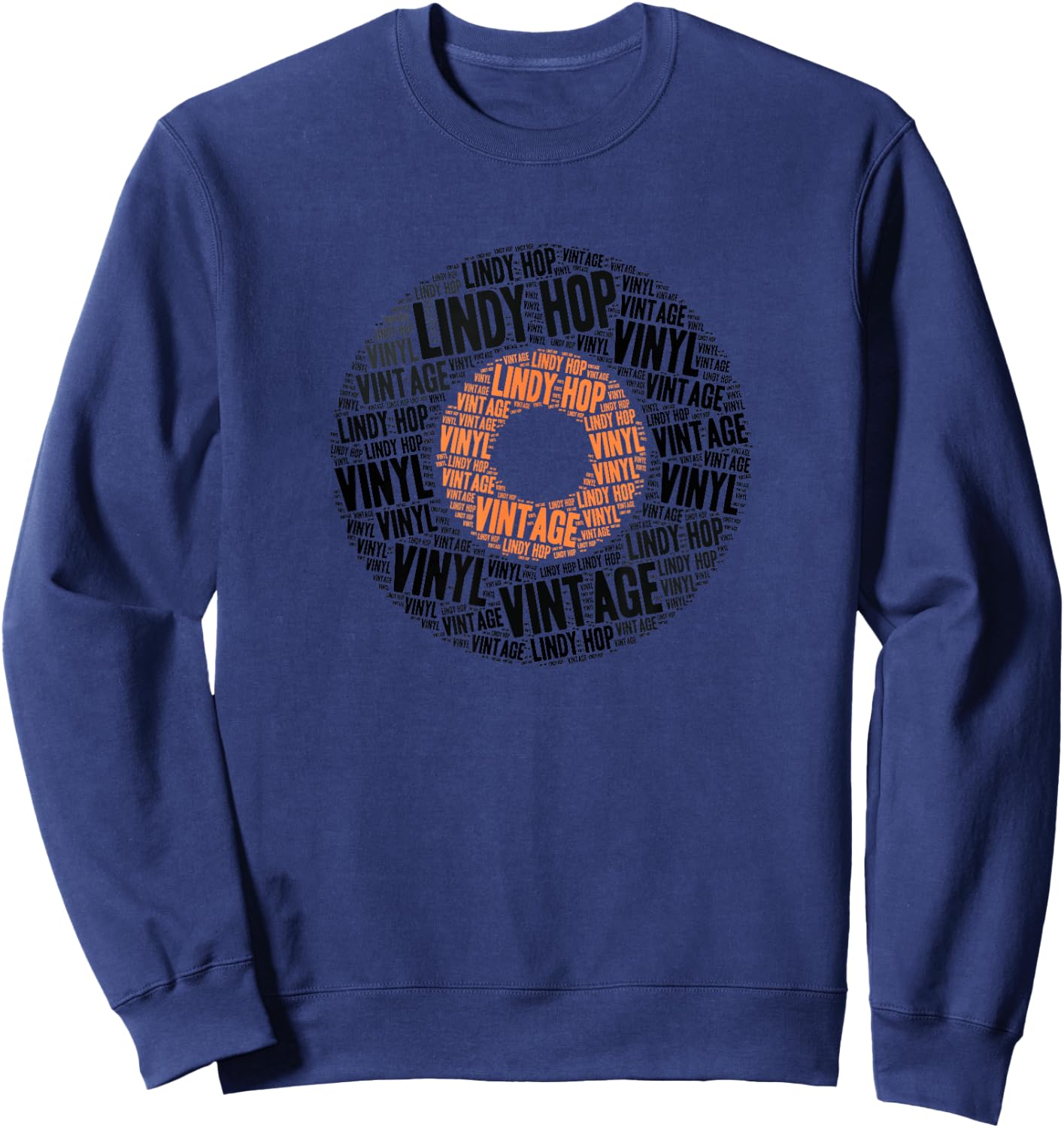 Vintage Lindy Hop Swing Dance Sweatshirt - Sweatshirt | Navy