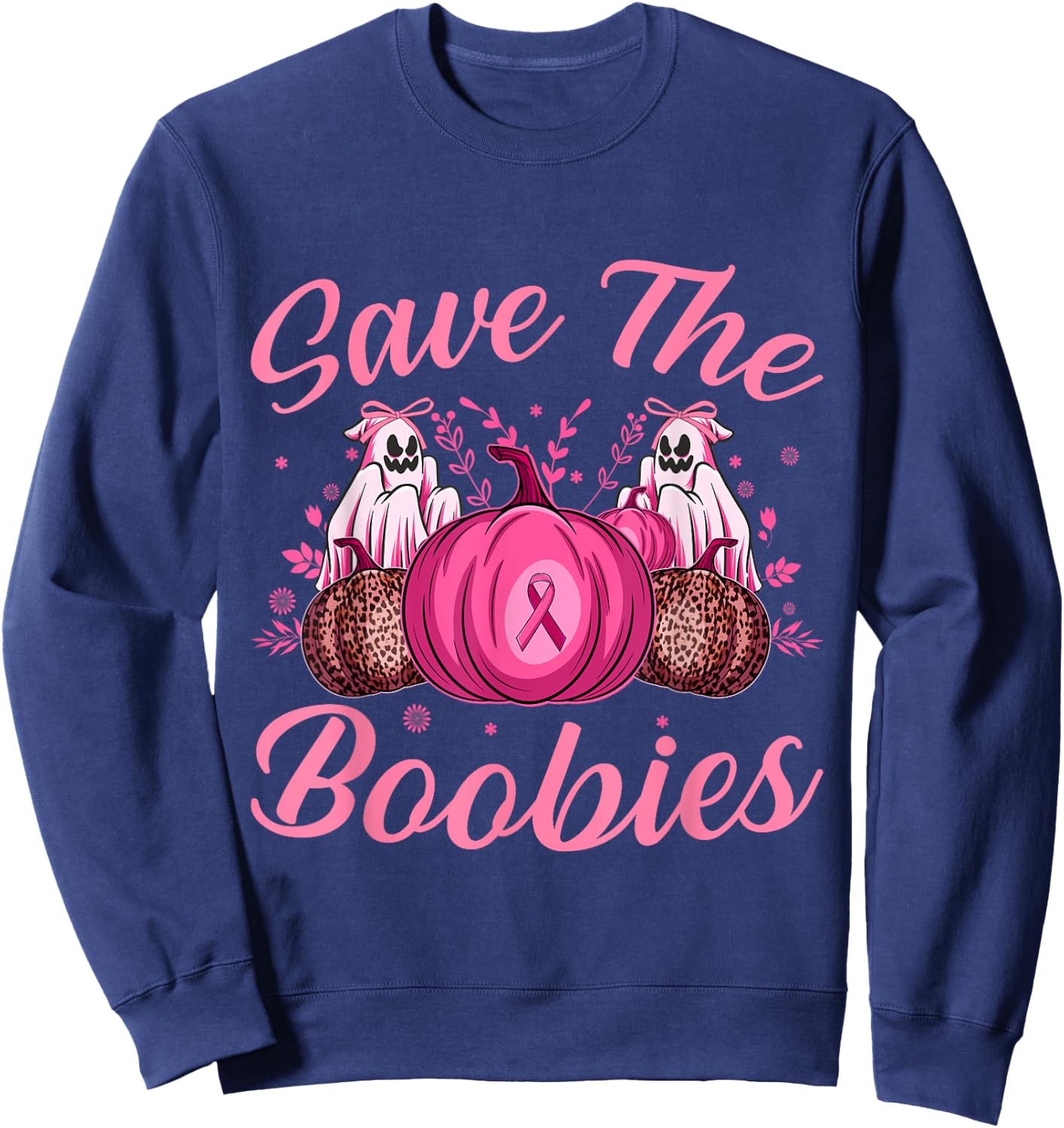Save the Boobies Sweatshirt - Sweatshirt | Navy
