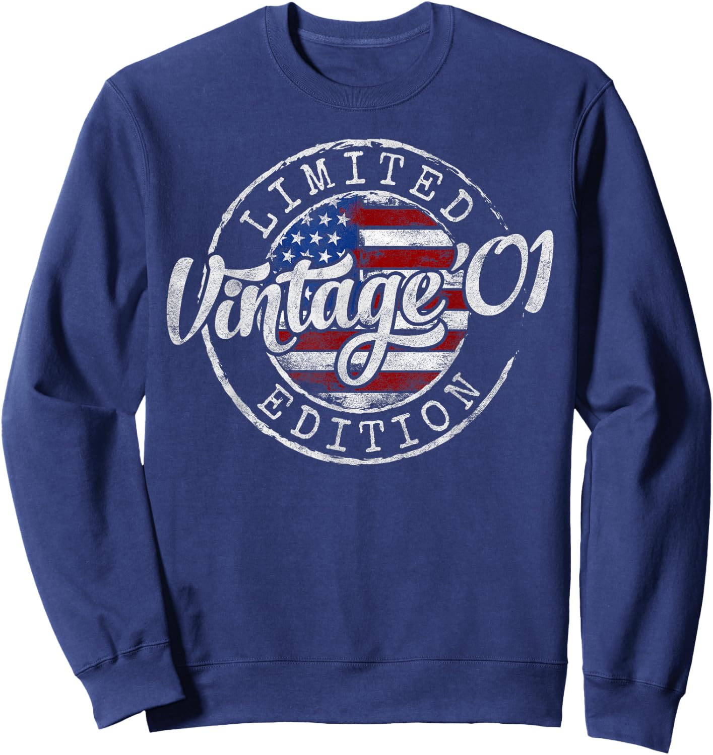 Vintage 2001 24th Birthday Gifts Women 24 Year Old Sweatshirt - Sweatshirt | Navy