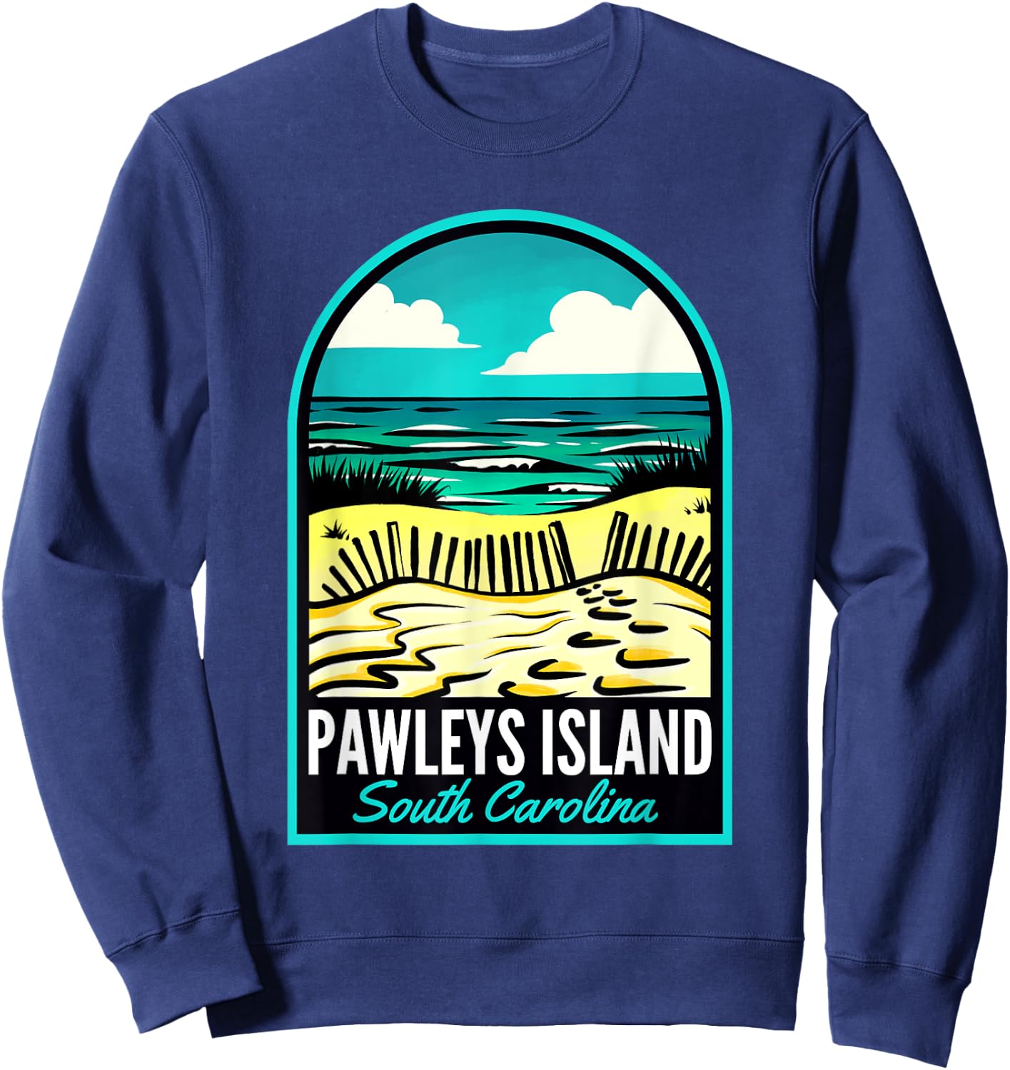 Pawleys Island SC Vintage Sweatshirt - Sweatshirt | Navy