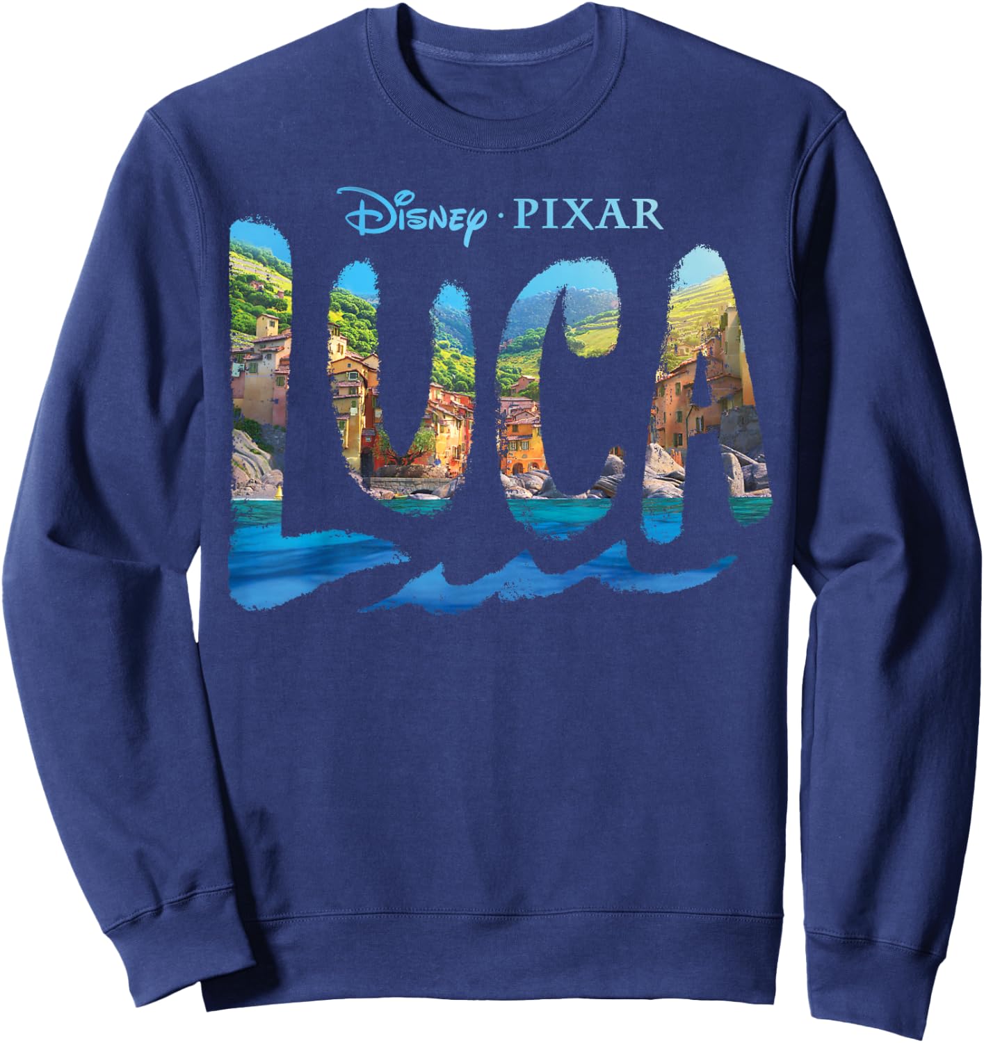 Disney and Pixar's Luca Movie Logo Sweatshirt - Sweatshirt | Navy
