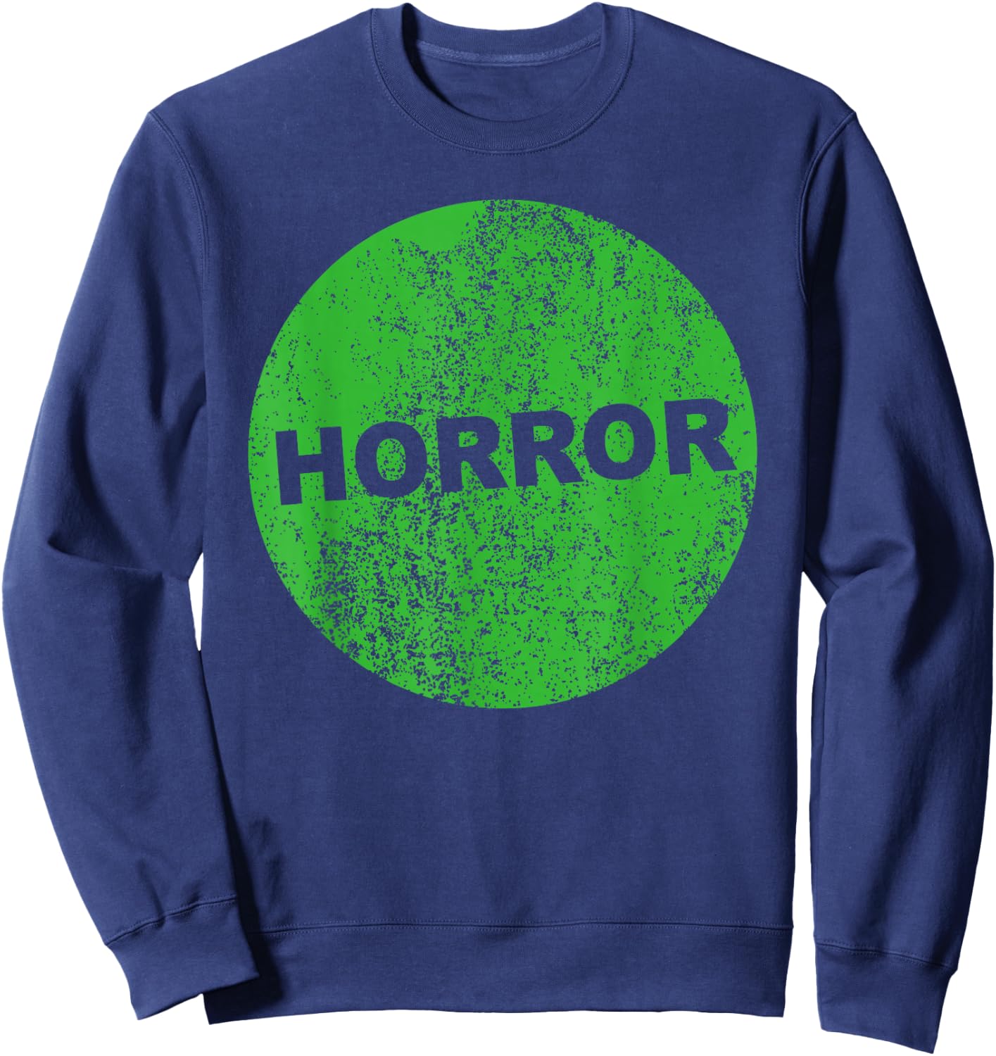 Horror VHS sticker 80s 90s film video store rental retro Sweatshirt - Sweatshirt | Navy