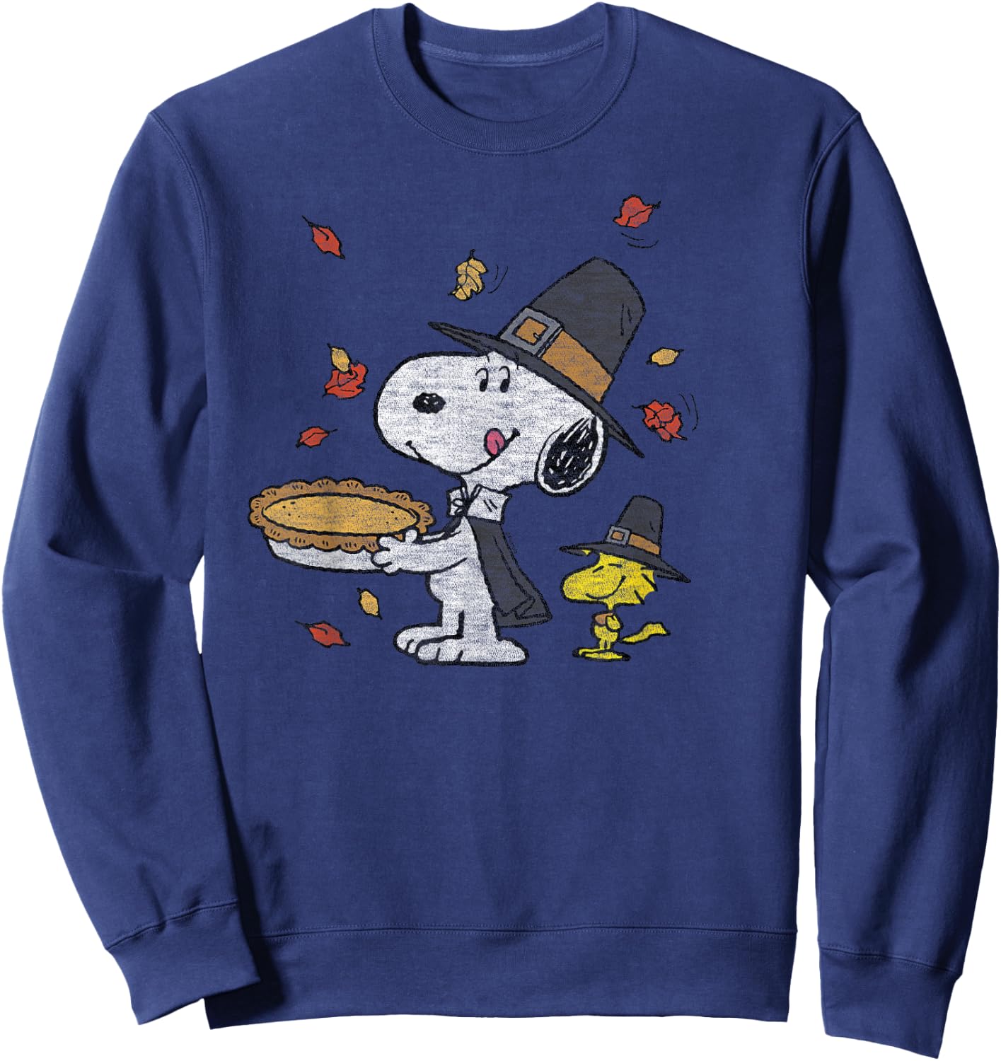 Peanuts - Thanksgiving Scene Sweatshirt - Sweatshirt | Navy