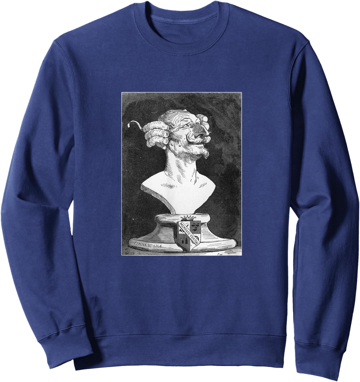 Gustave Doré Baron Von Munchausen "The Baron” Retro Art Sweatshirt - Sweatshirt | Navy