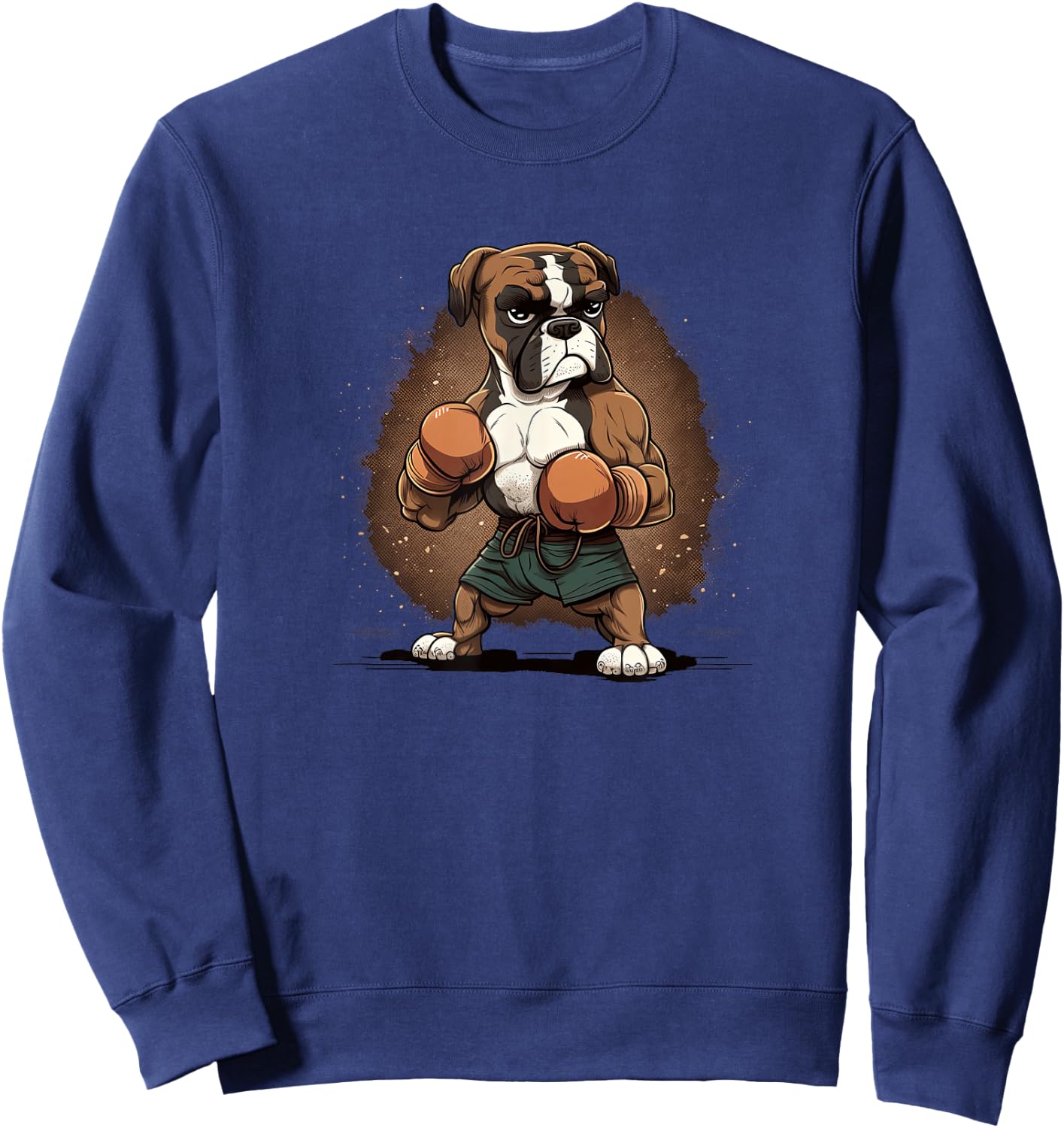 Funny Dog Boxer Sweatshirt - Sweatshirt | Navy