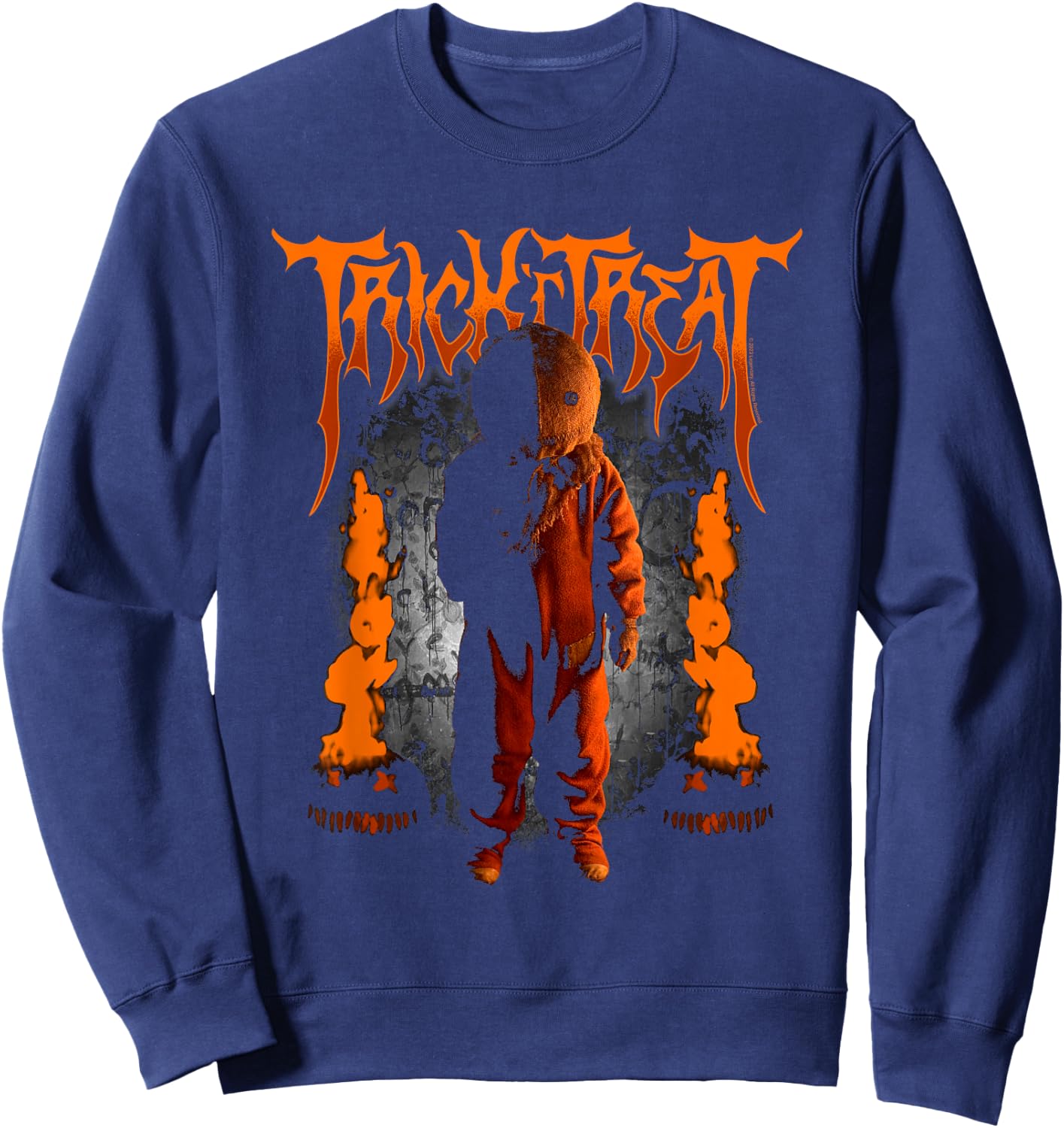 Trick 'r Treat Sam with Creepy Logo Sweatshirt - Sweatshirt | Navy