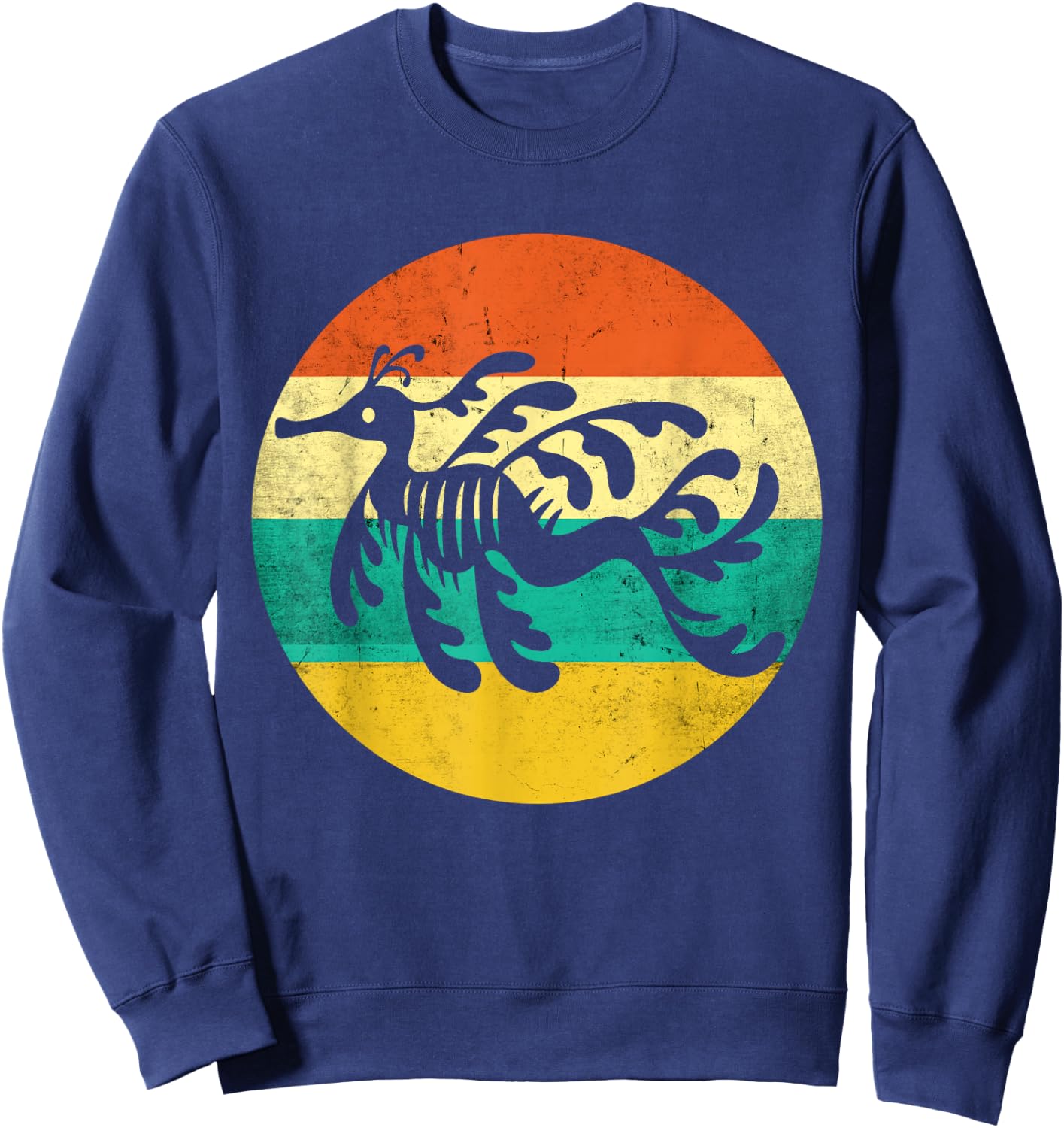 Love Leafy Seadragon Lover Vintage Leafy Sea Dragon Sweatshirt - Sweatshirt | Navy