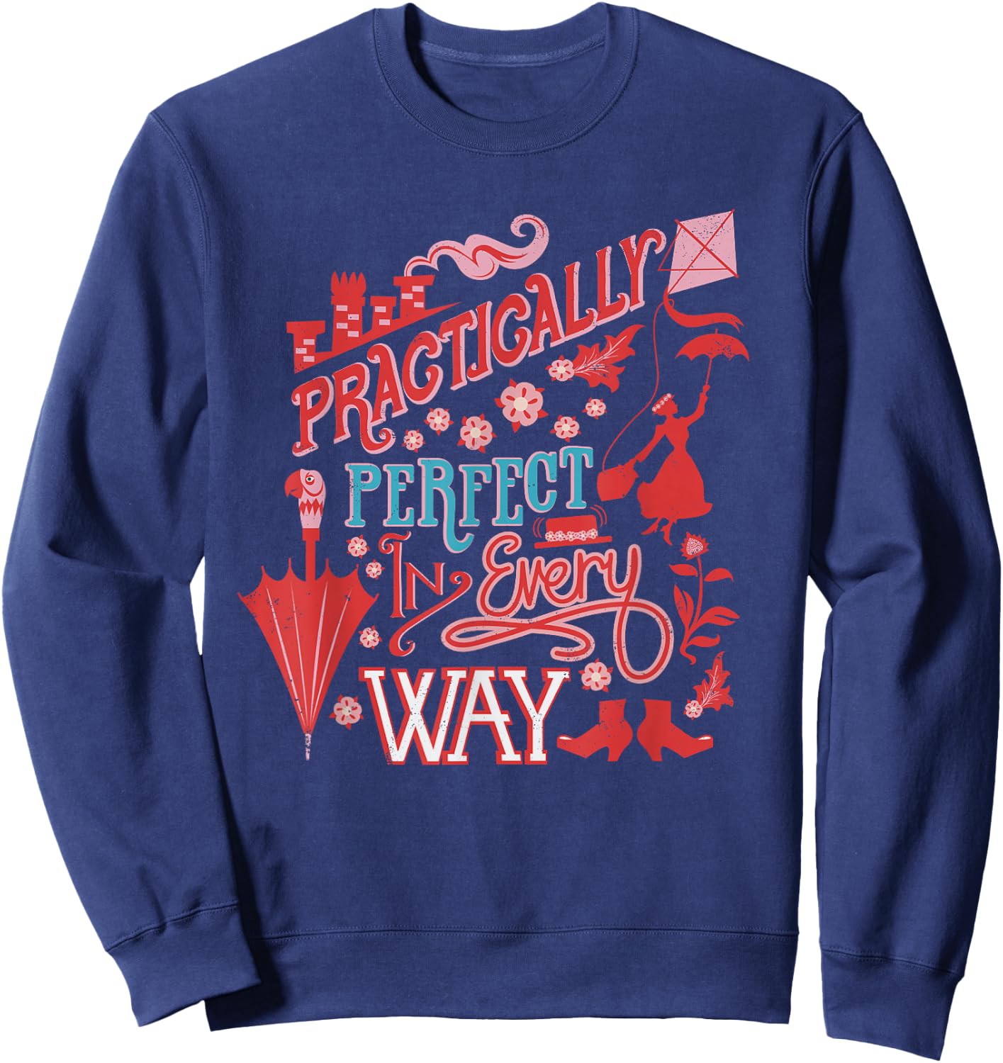 Disney Mary Poppins Practically Perfect In Every Way Sweatshirt - Sweatshirt | Navy